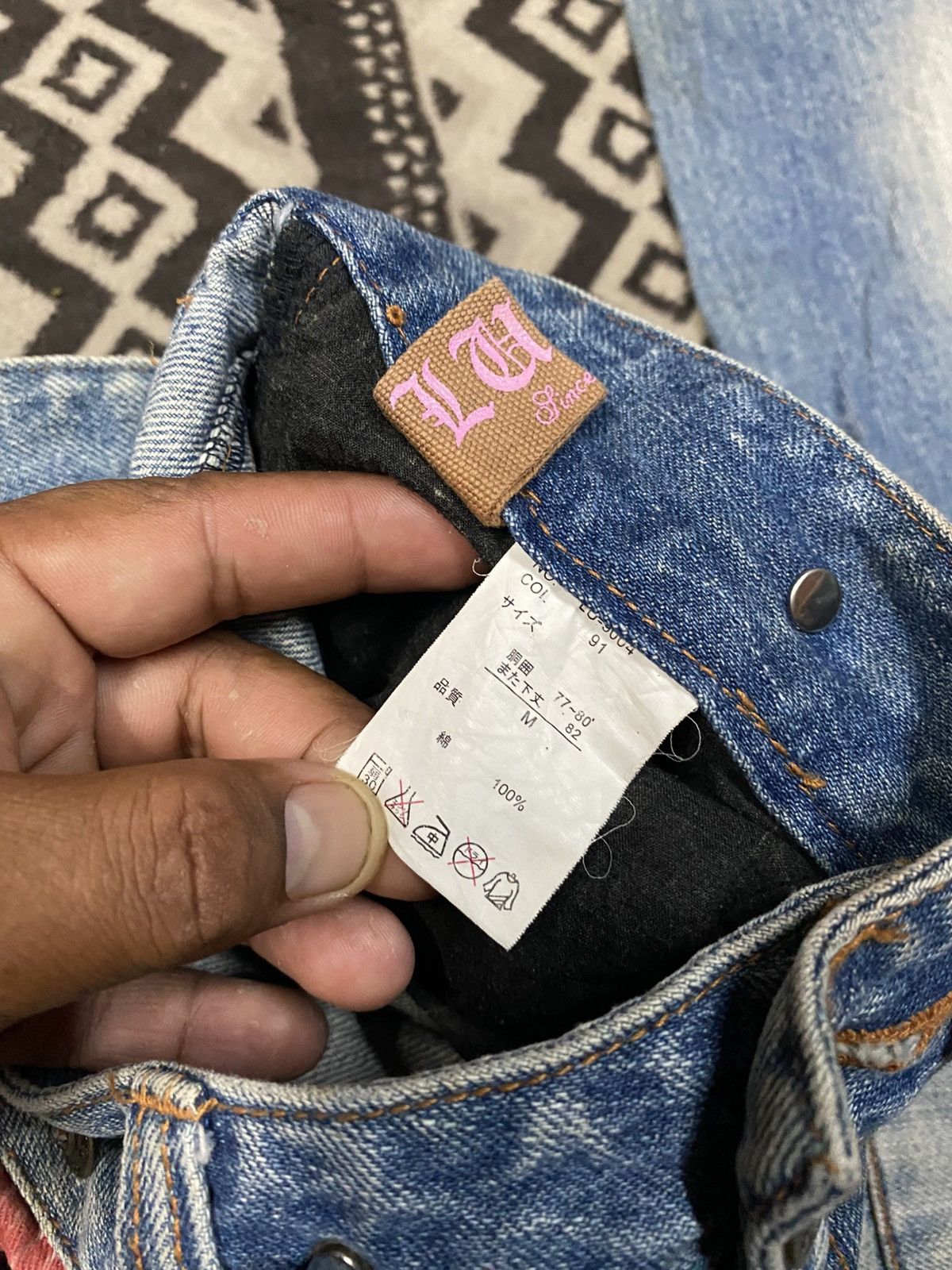 Designer × Japanese Brand Lust Patch Jeans Size 29" - 8 Thumbnail
