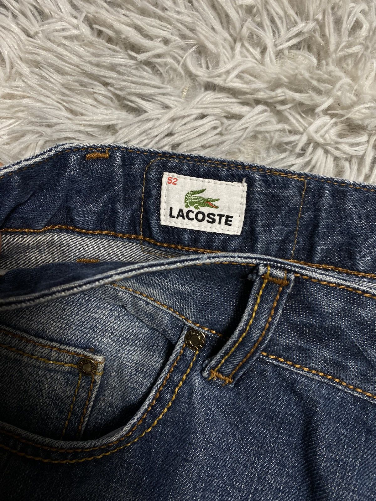 Lacoste × Vintage Lacoste Jeans Size 52, Dark Blue, Vintage Style Size US 36 / EU 52 - 3 Thumbnail
