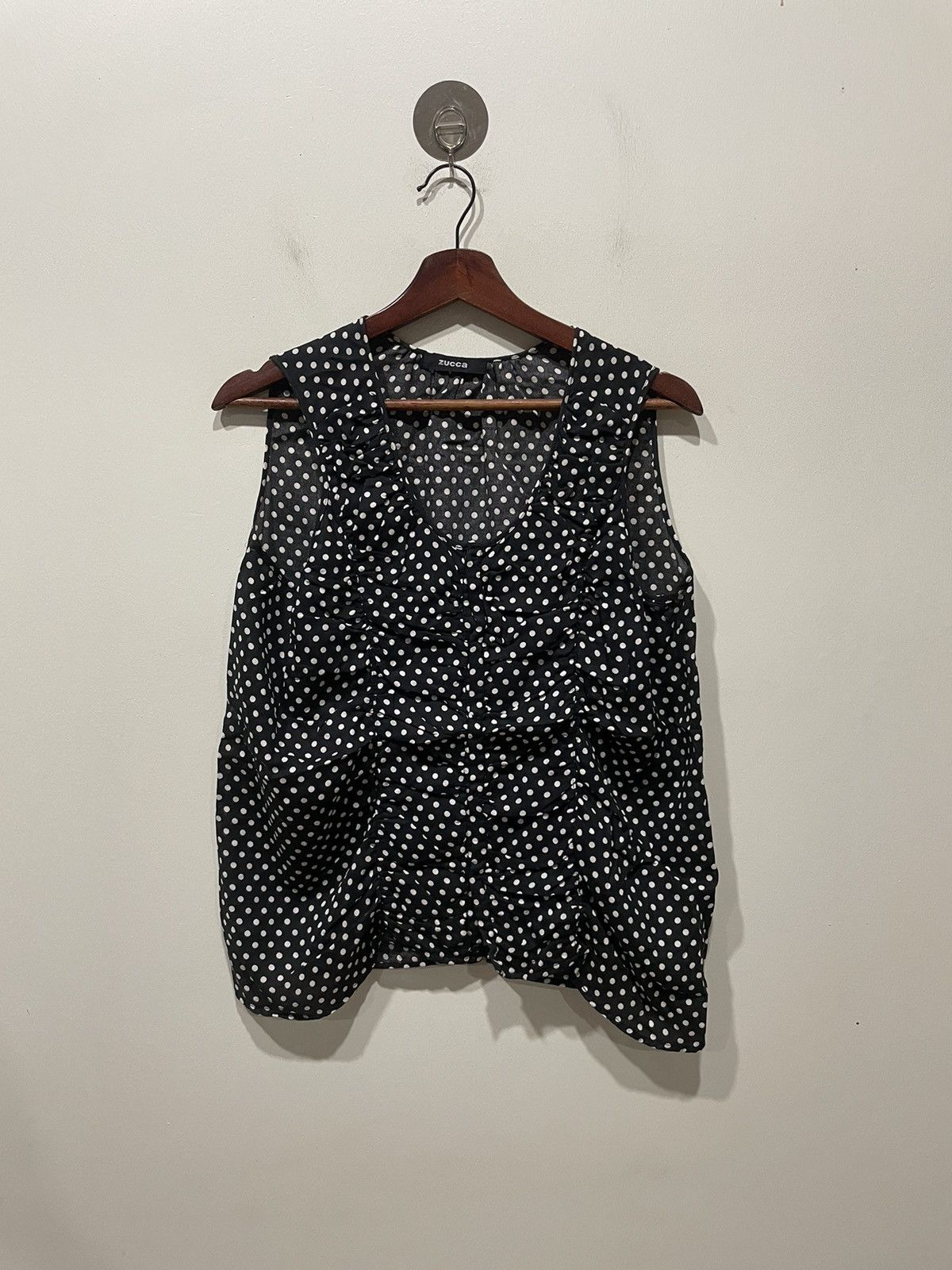Zucca Zucca Sleevesless Polkadot Blouse Size M / US 6-8 / IT 42-44 - 1 Thumbnail