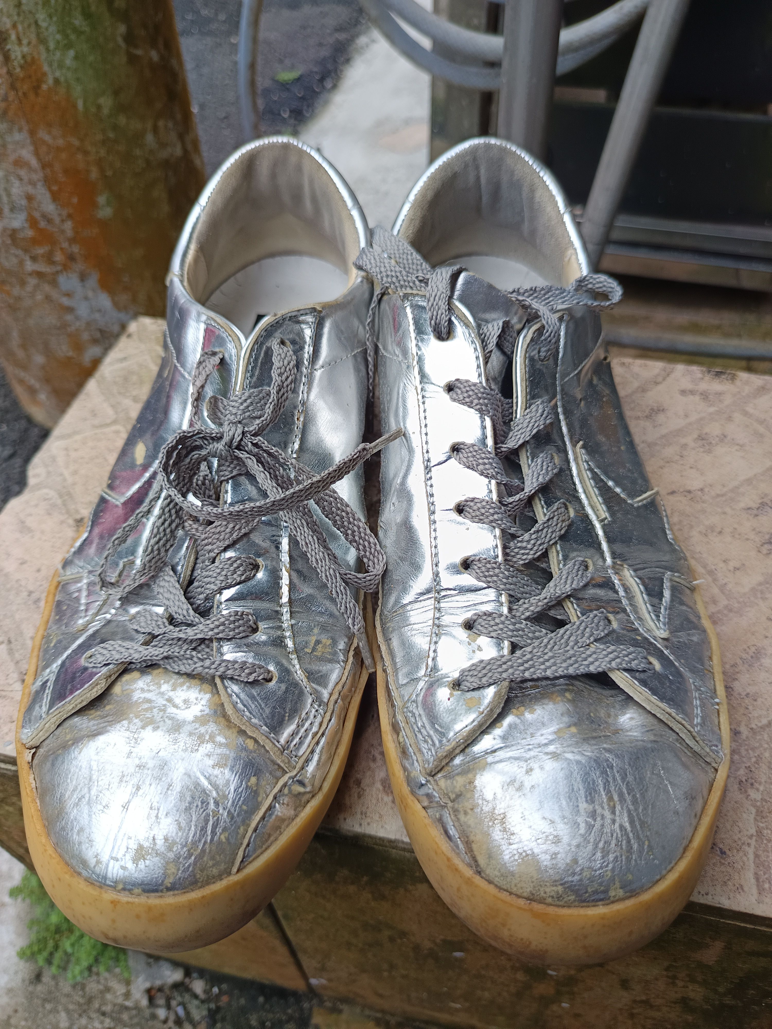 Vintage ggdb superstar metallic silver