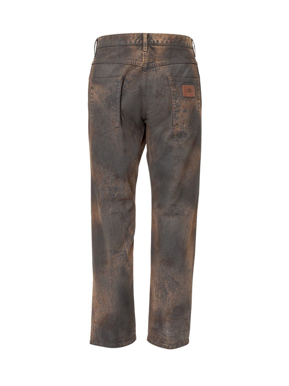 Dolce & Gabbana o1y0125 Logo Jeans in Brown Size US 30 / EU 46 - 2 Thumbnail