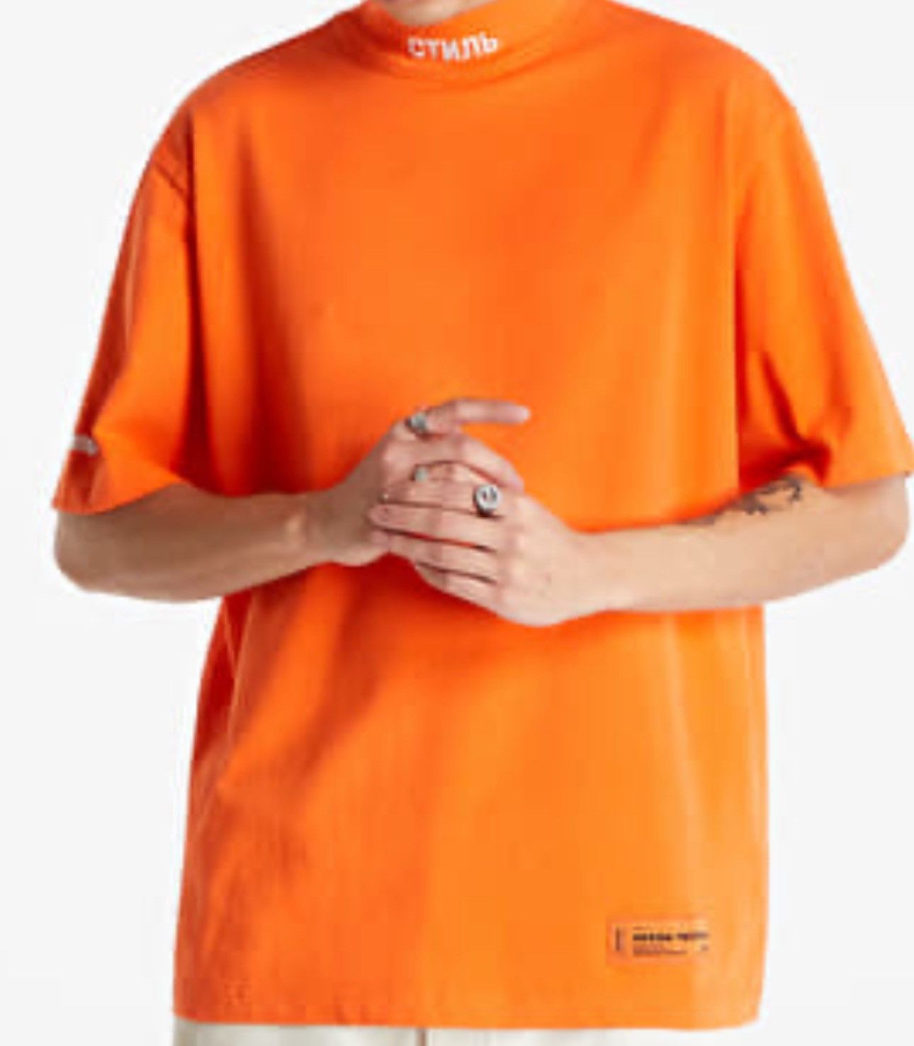 Designer × Heron Preston Heron Preston Logo-Patch High Neck T-Shirt - S Size US S / EU 44-46 / 1 - 8 Thumbnail