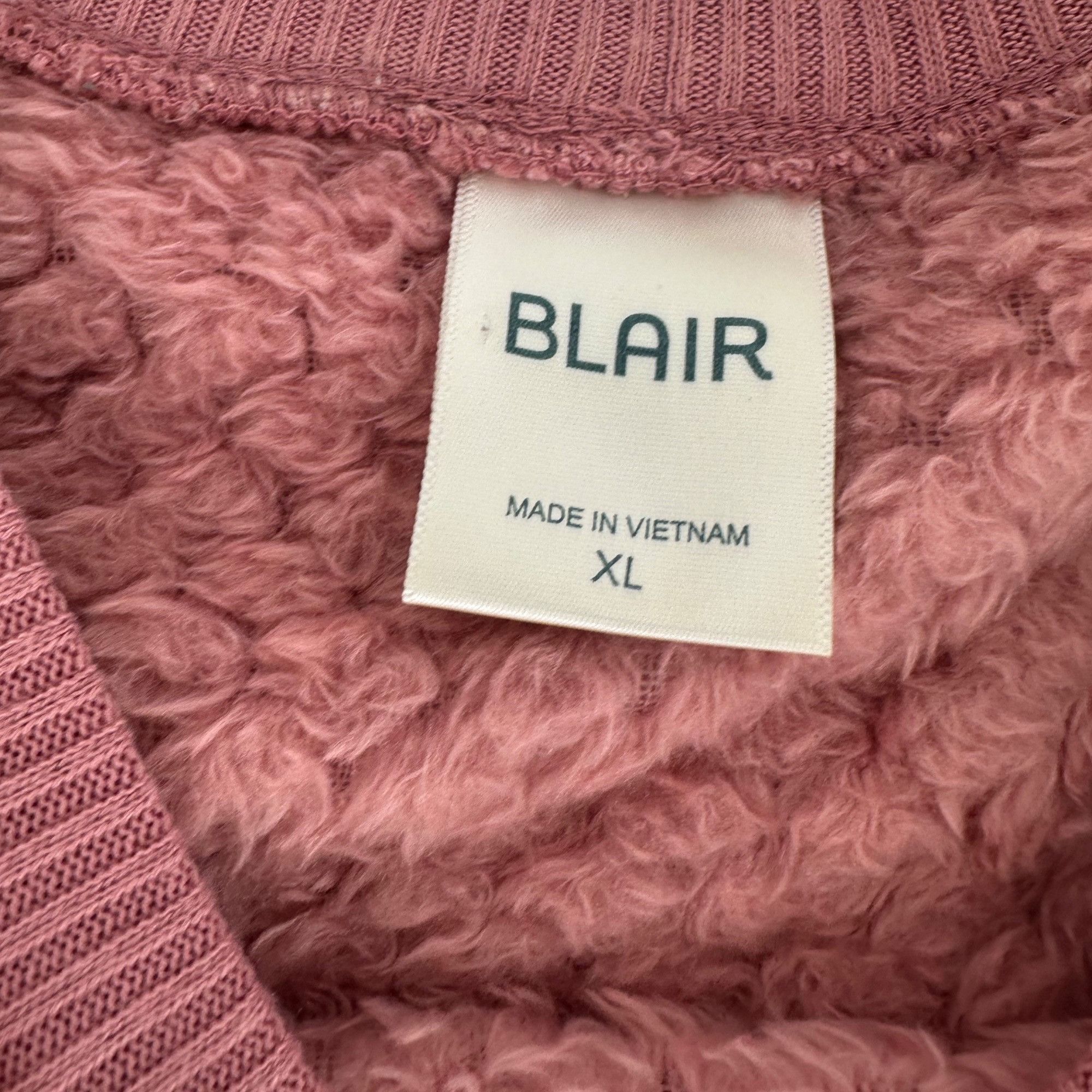 Blair Blair Pink Textured Fuzzy Knit Pullover Sweater Size XL Size XL / US 12-14 / IT 48-50 - 4 Thumbnail