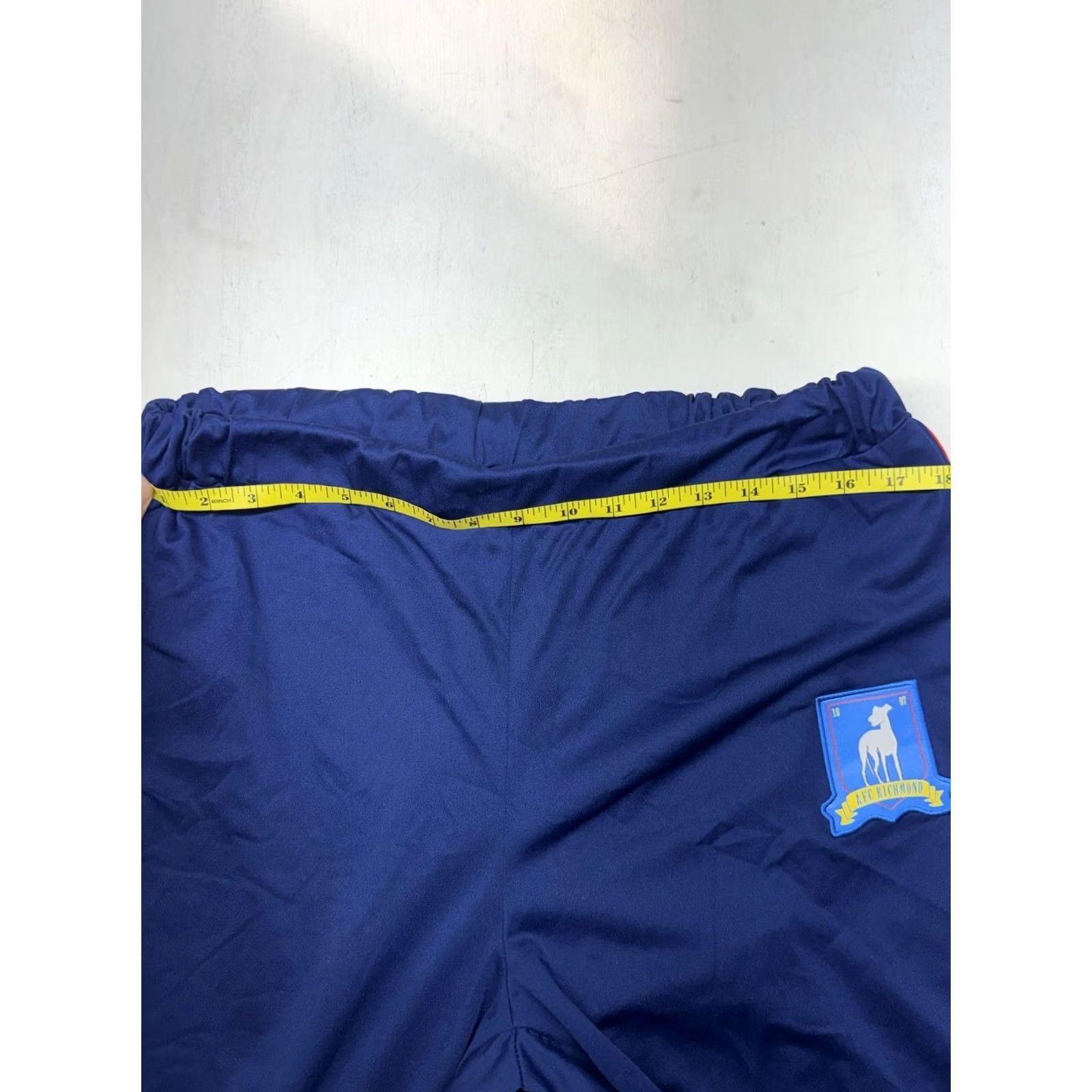 ESPIRIT Ted Lasso AFC RICHMOND Men's L Blue Track Pants Zippered Bottom Spirit Costume Size US 33 - 4 Thumbnail