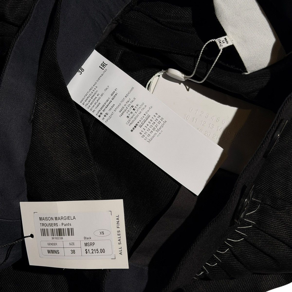 Maison Margiela $1,200 linen wide leg trouser Size 26" / US 2 / IT 38 - 3 Thumbnail