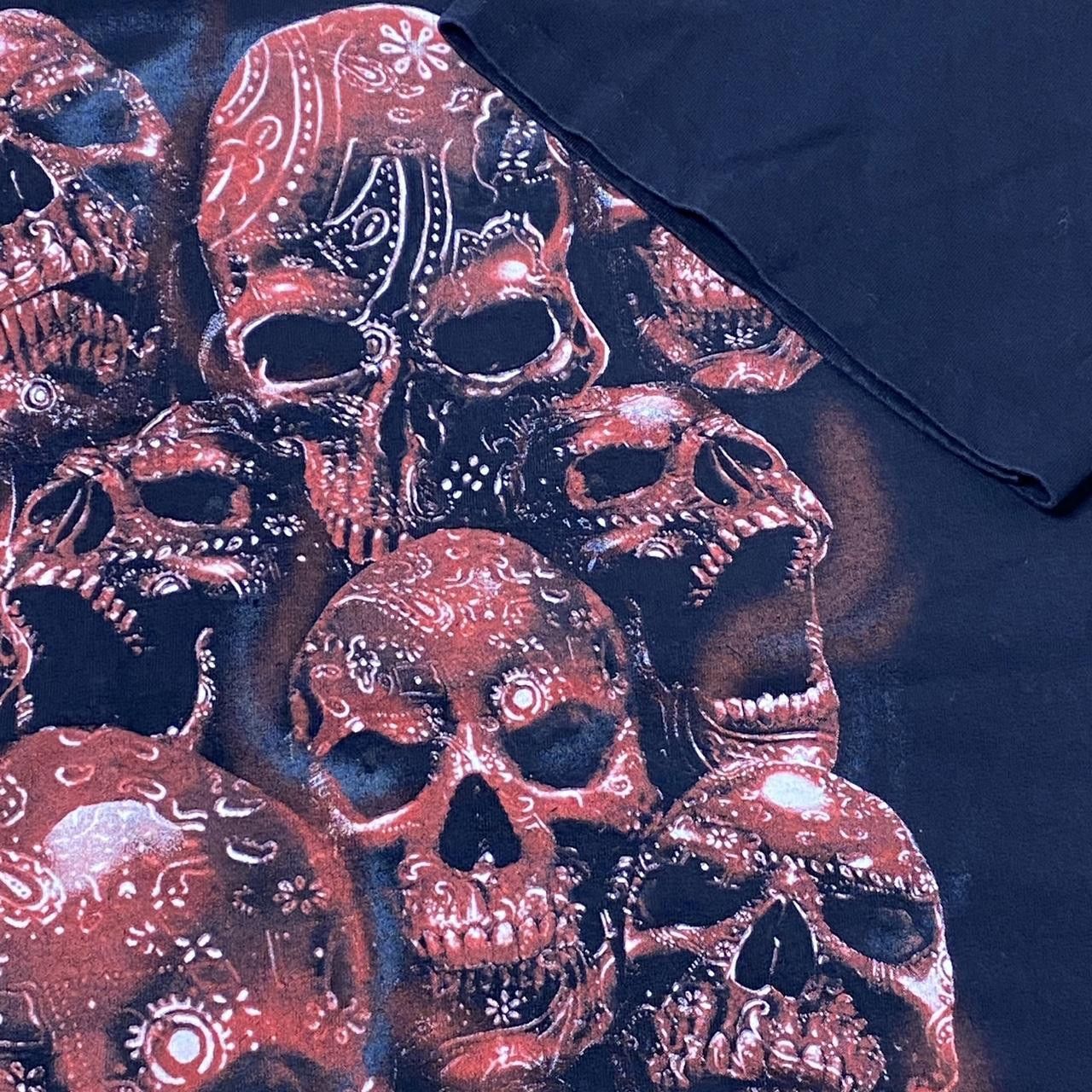 Changes Vintage Black Skulls & Bandanas Y2K Baggy Rap Tee Size 3XL Size US XXL / EU 58 / 5 - 3 Thumbnail