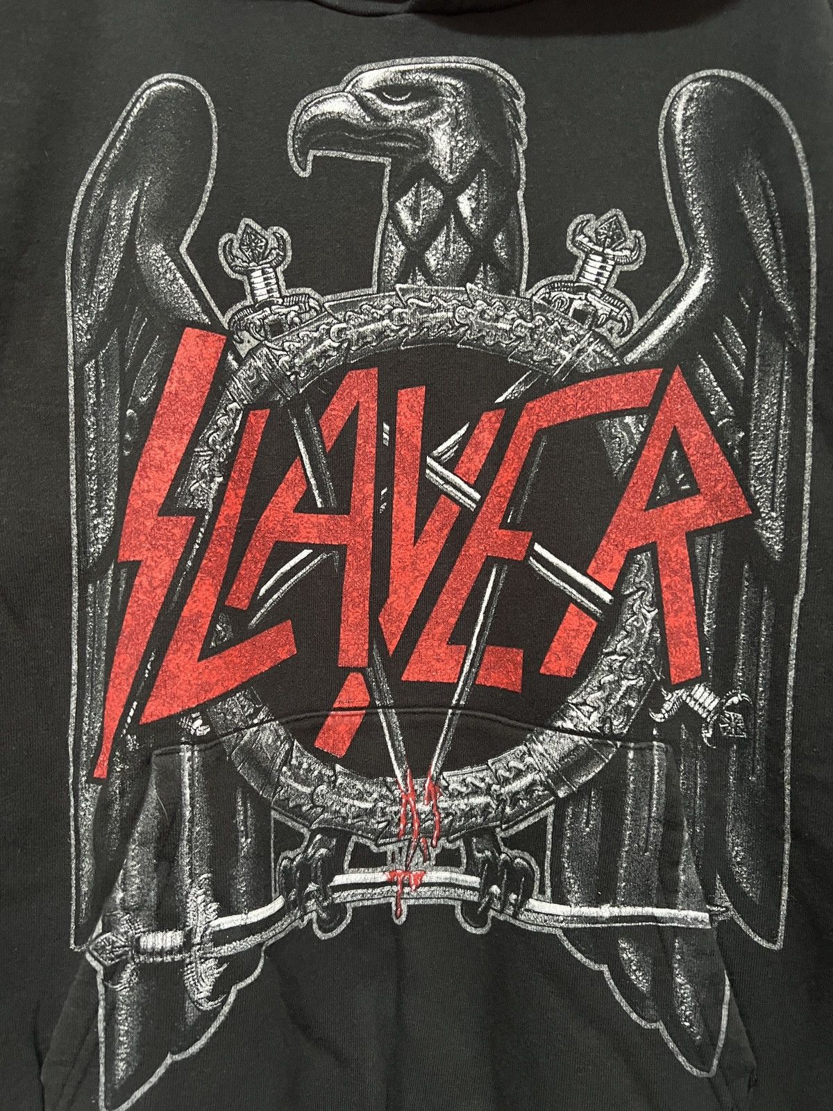 Band Tees Rare Vintage 90s Slayer Slaytanic M Metal Band Hoodie Size US M / EU 48-50 / 2 - 4 Thumbnail