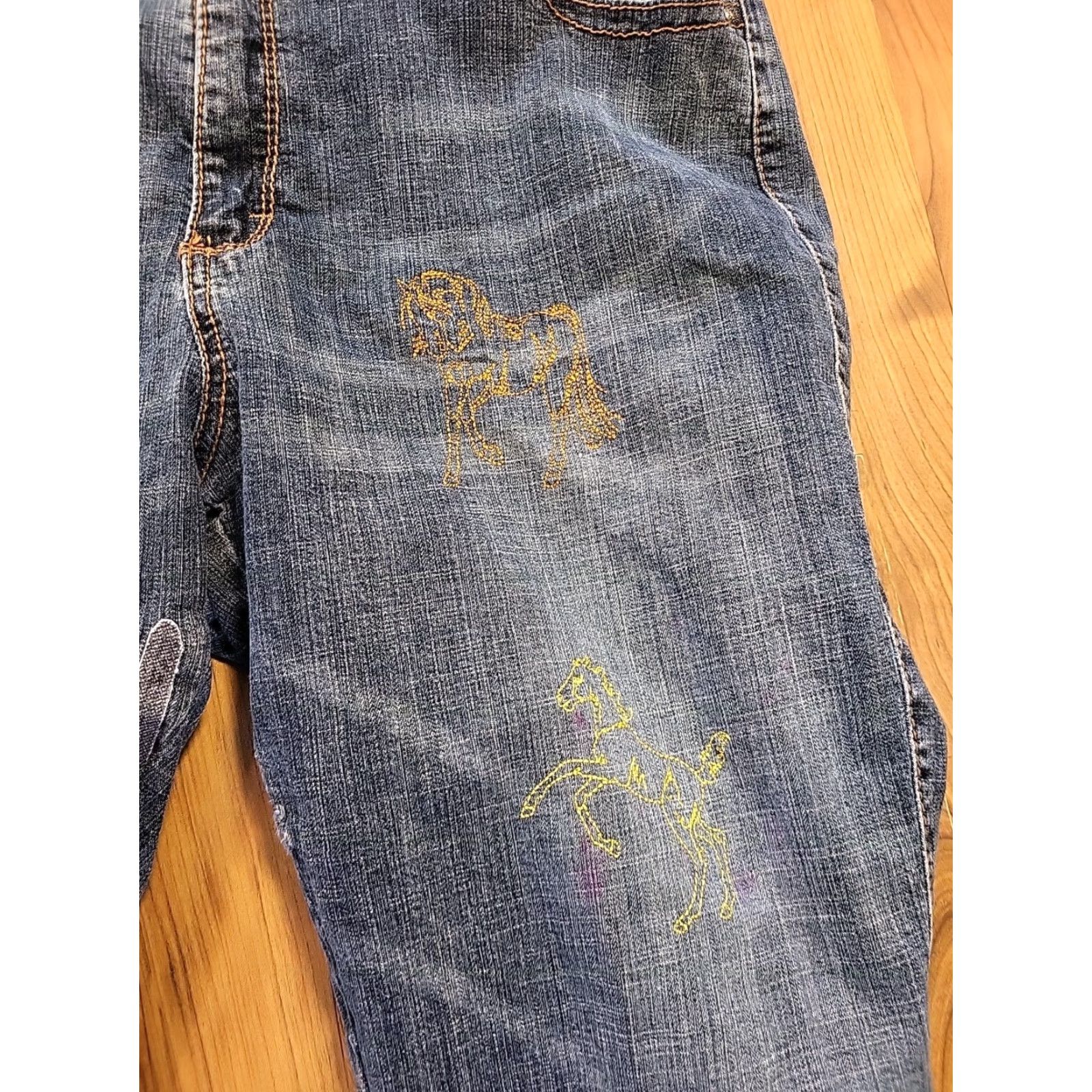 Vintage VINTAGE Aura Bootcut Jeans Women 18 Sht Embroidered Wrangler Blue Jeans Womens 18 Boys Girls? Size 40" / US 18 - 5 Thumbnail