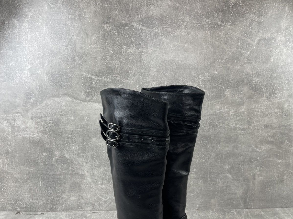 Ermanno Scervino Ermanno Scervino Avant Garde Black Leather Belts Boots Size US 8 / IT 38 - 4 Thumbnail