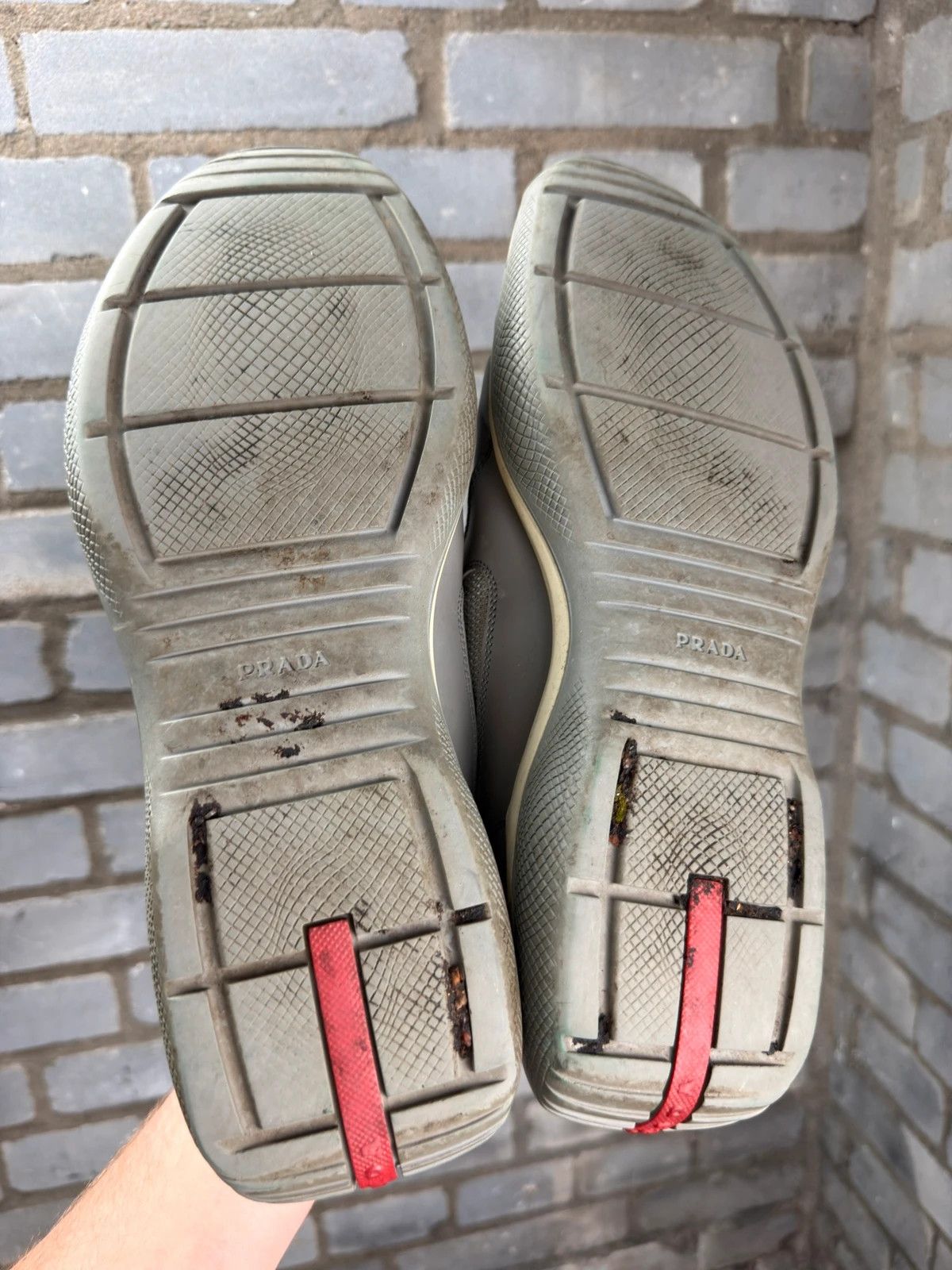 Prada Prada OG American Cup 2000’s grey trainers Size US 12 / EU 45 - 8 Thumbnail