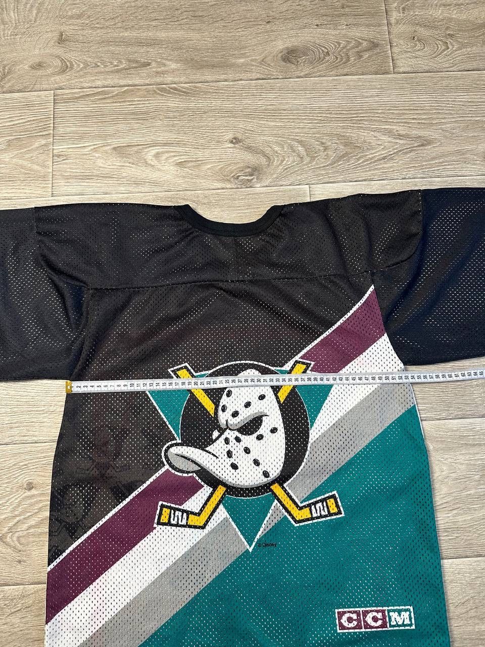 Ccm Vintage 90s Mighty Ducks CCM All Over Jersey Size S/M Size US M / EU 48-50 / 2 - 9 Thumbnail
