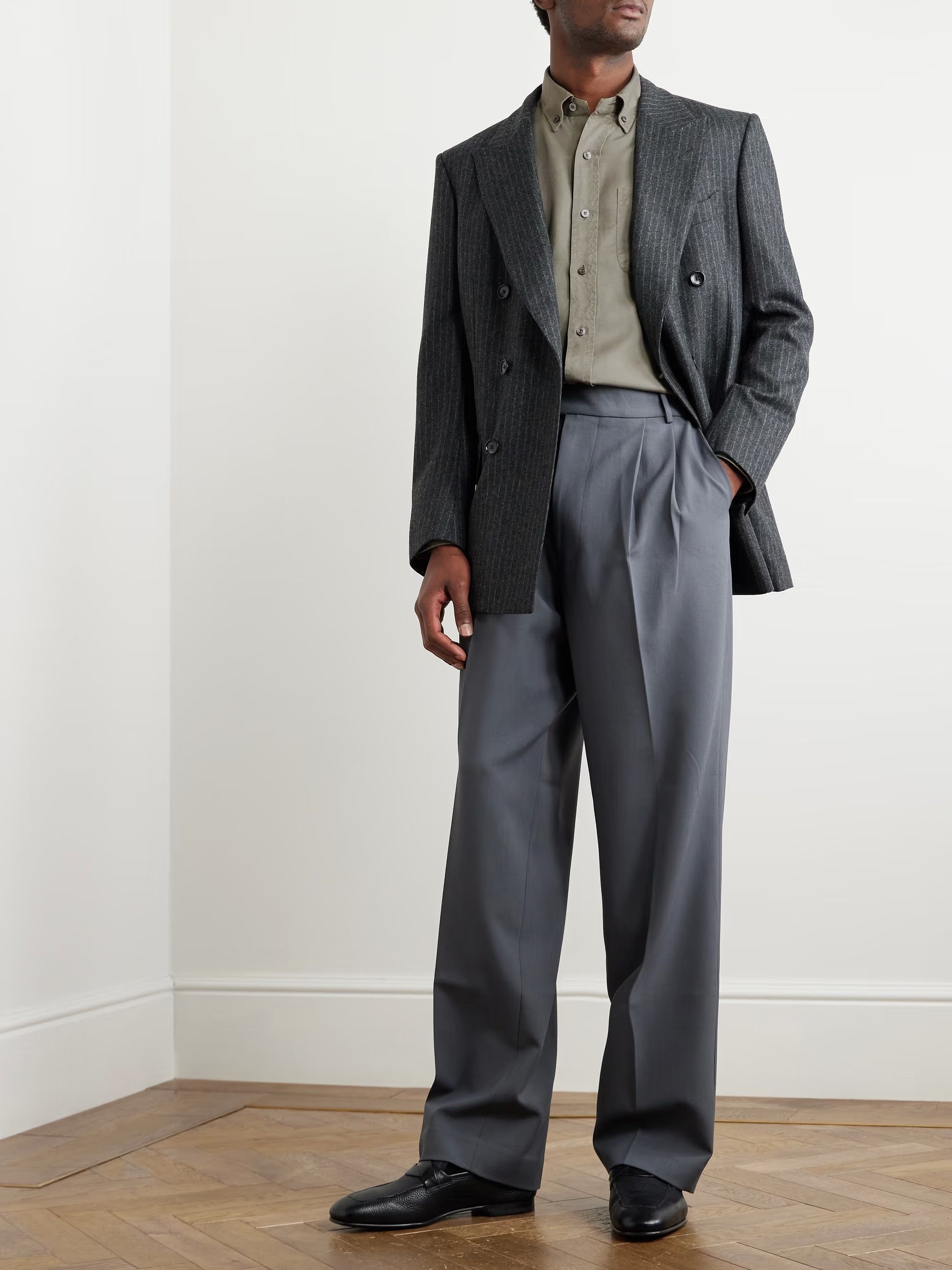 Tom Ford o1y0425 Solid Color Shirt in Khaki Size US L / EU 52-54 / 3 - 5 Thumbnail