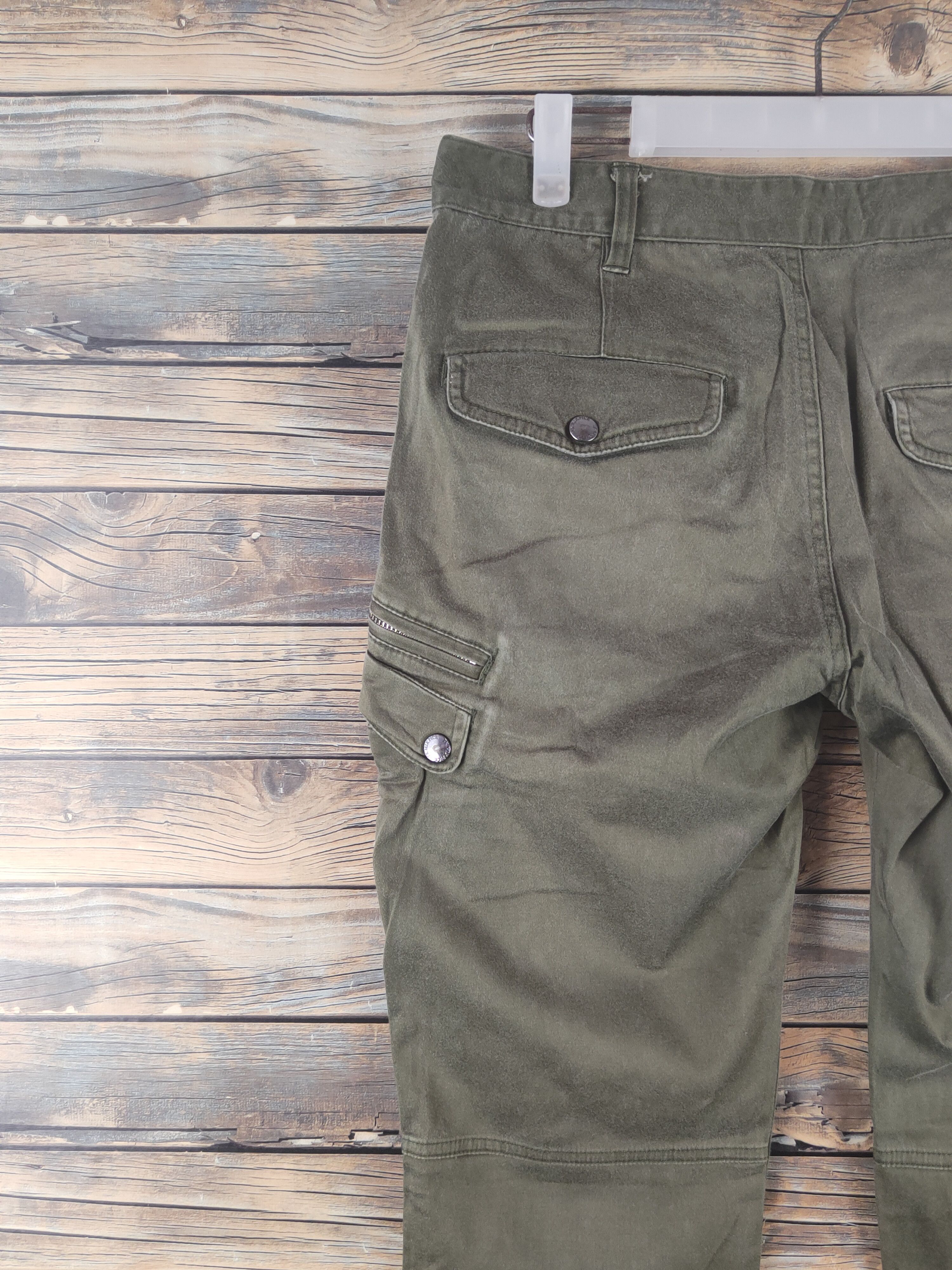Japanese Brand DL The Mixpice Olive Multipocket Tactical Cargo Pants #1890 Size US 30 / EU 46 - 8 Thumbnail