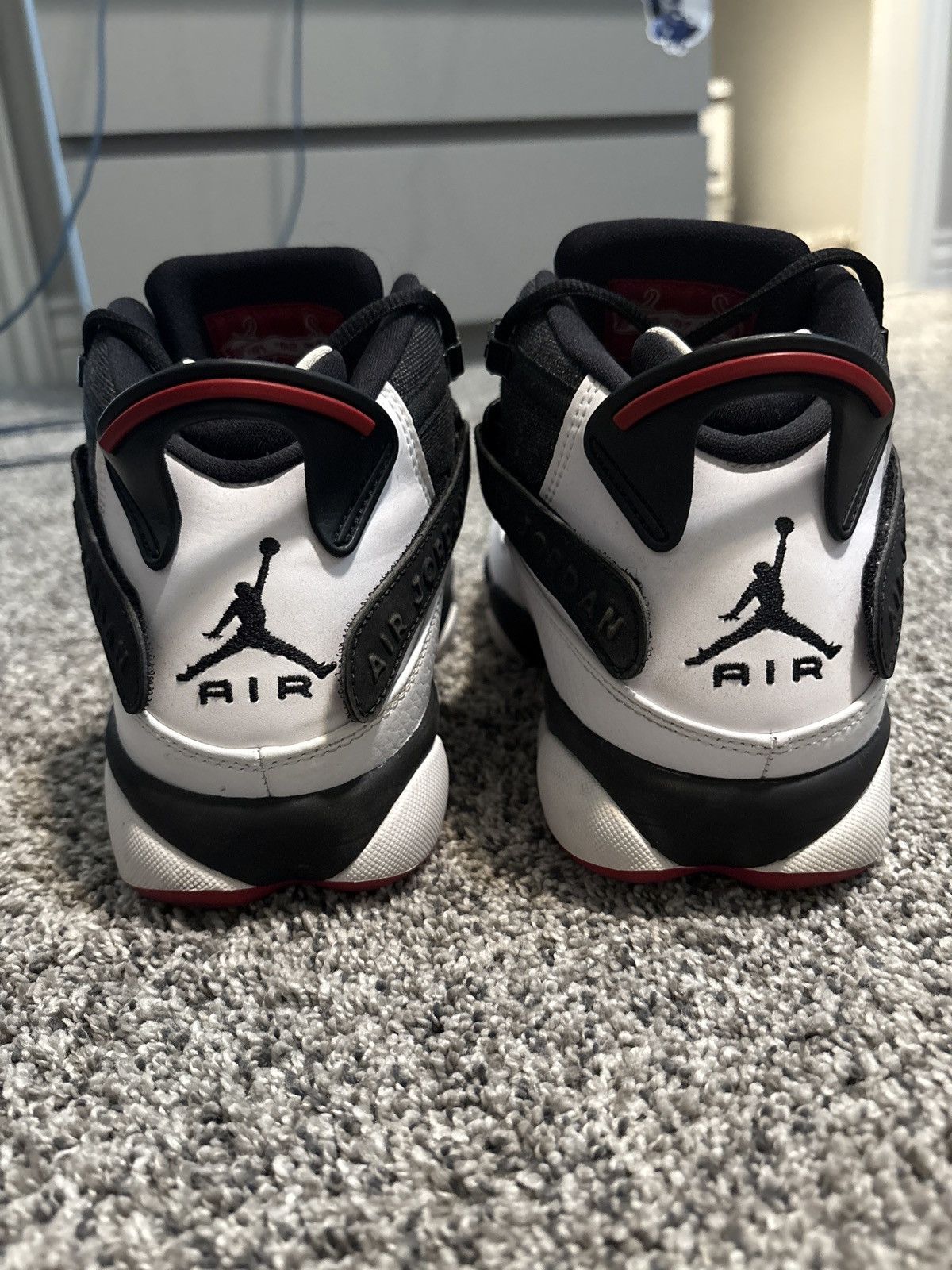 Jordan Brand Jordan 6 Rings ‘Black White Gym Red’ Size US 8 / EU 41 - 4 Thumbnail