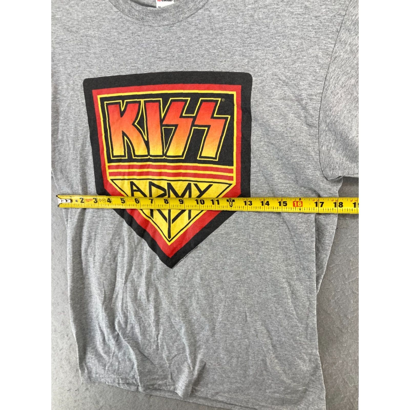 Fruit Of The Loom Kiss Army Mens TShirt Rock N Roll 90s Gray Medium Graphic Print Cotton Blend Fruit of the Loom Shirt Mens Size US M / EU 48-50 / 2 - 2 Thumbnail