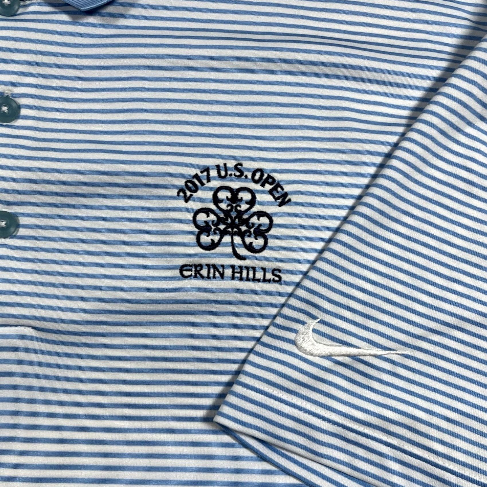 Nike Nike Polo Shirt Men XL Blue Erin Hills US Open Performance Short Sleeve Golf Size US XL / EU 56 / 4 - 5 Thumbnail