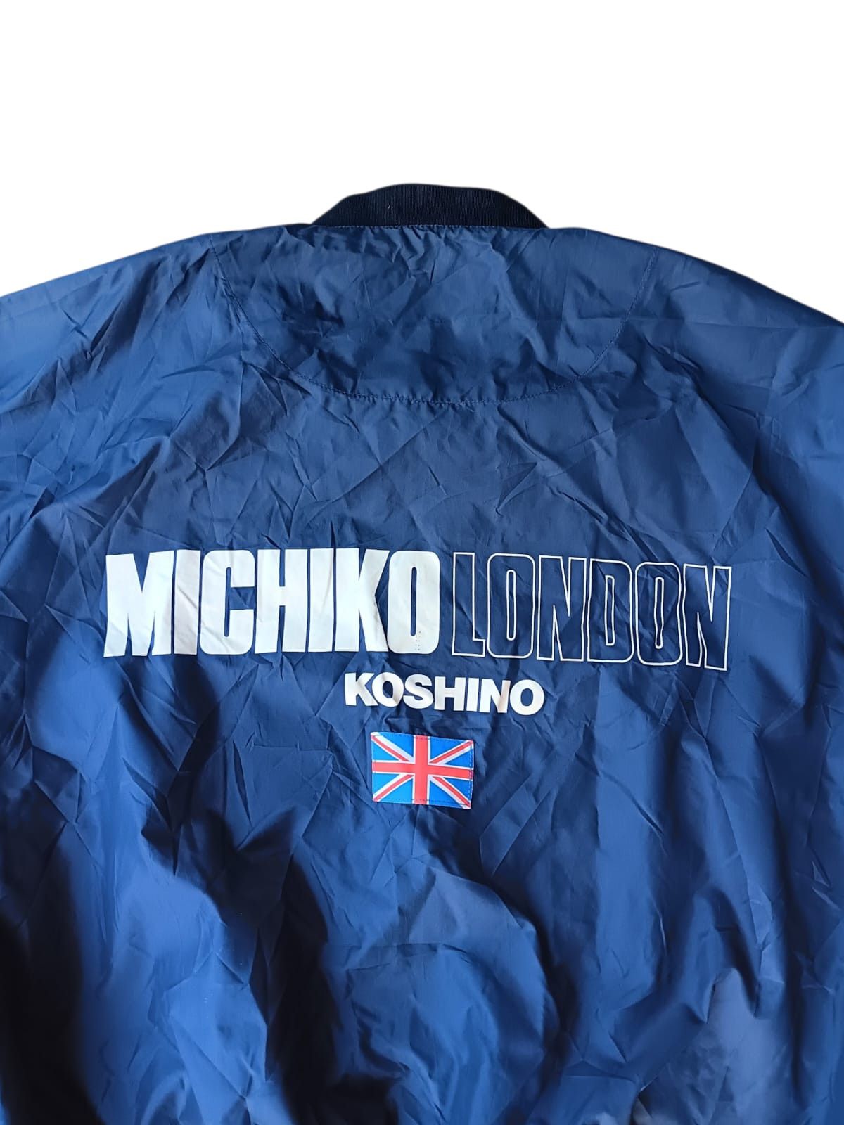 Michiko Koshino London Big logo nylon navy jacket Size US M / EU 48-50 / 2 - 2 Thumbnail