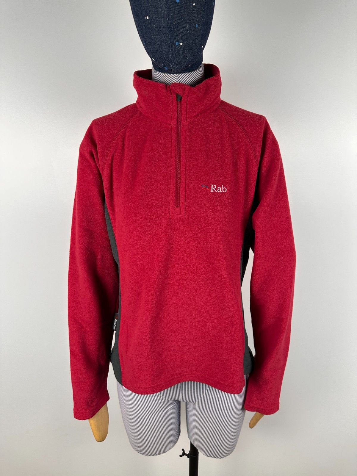 Rab Rab Micro Top Women's Fleece Pullover Red Gray Size M Size M / US 6-8 / IT 42-44 - 1 Thumbnail