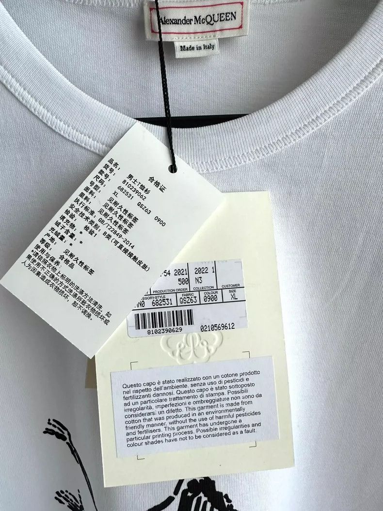 Alexander McQueen Alexander Mcqueen Printed T-shirt Size US XL / EU 56 / 4 - 9 Thumbnail