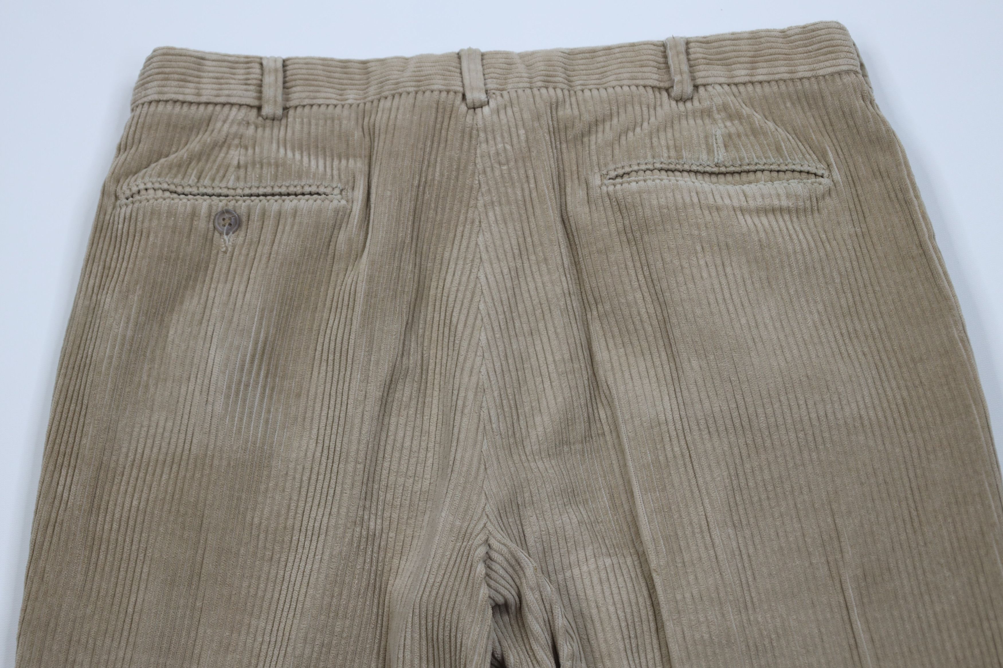 Lands' End Vintage 80s Lands End Wide Leg Corduroy Chino Pants USA Size US 34 / EU 50 - 14 Thumbnail