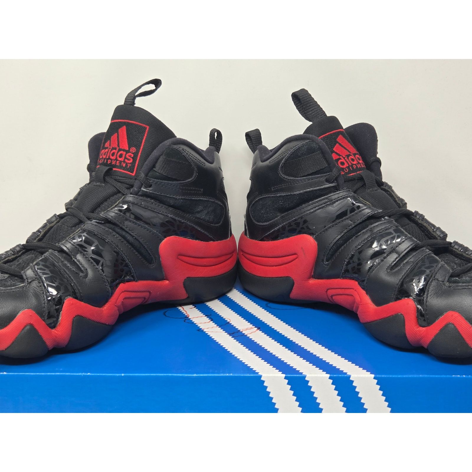 Adidas Adidas Crazy 8 BLACK RED D74581 Size 10 WORN Size US 10 / EU 43 - 6 Thumbnail