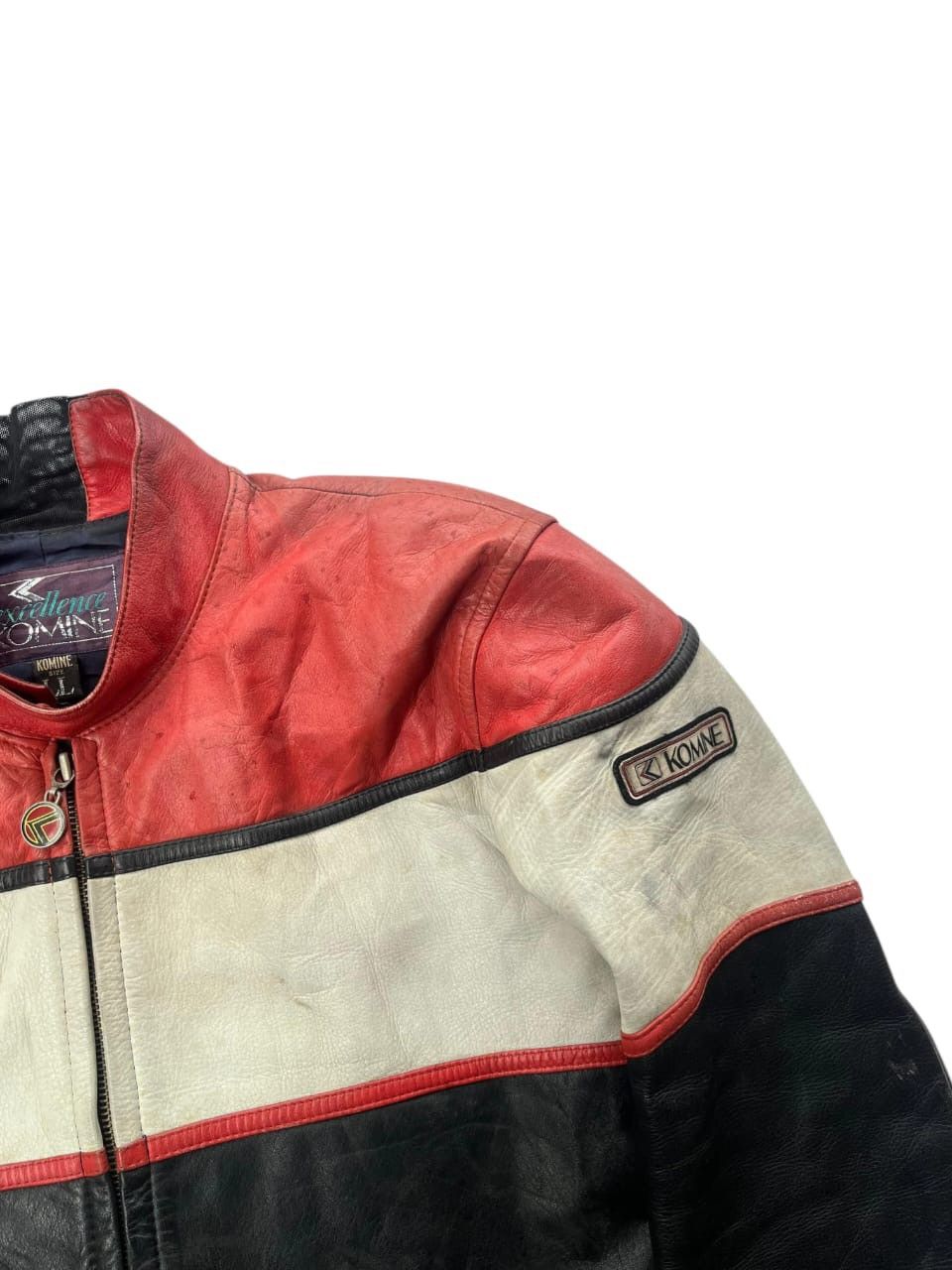 Leather Komine Biker Rider Leather Jacket Fit S Size US S / EU 44-46 / 1 - 5 Thumbnail