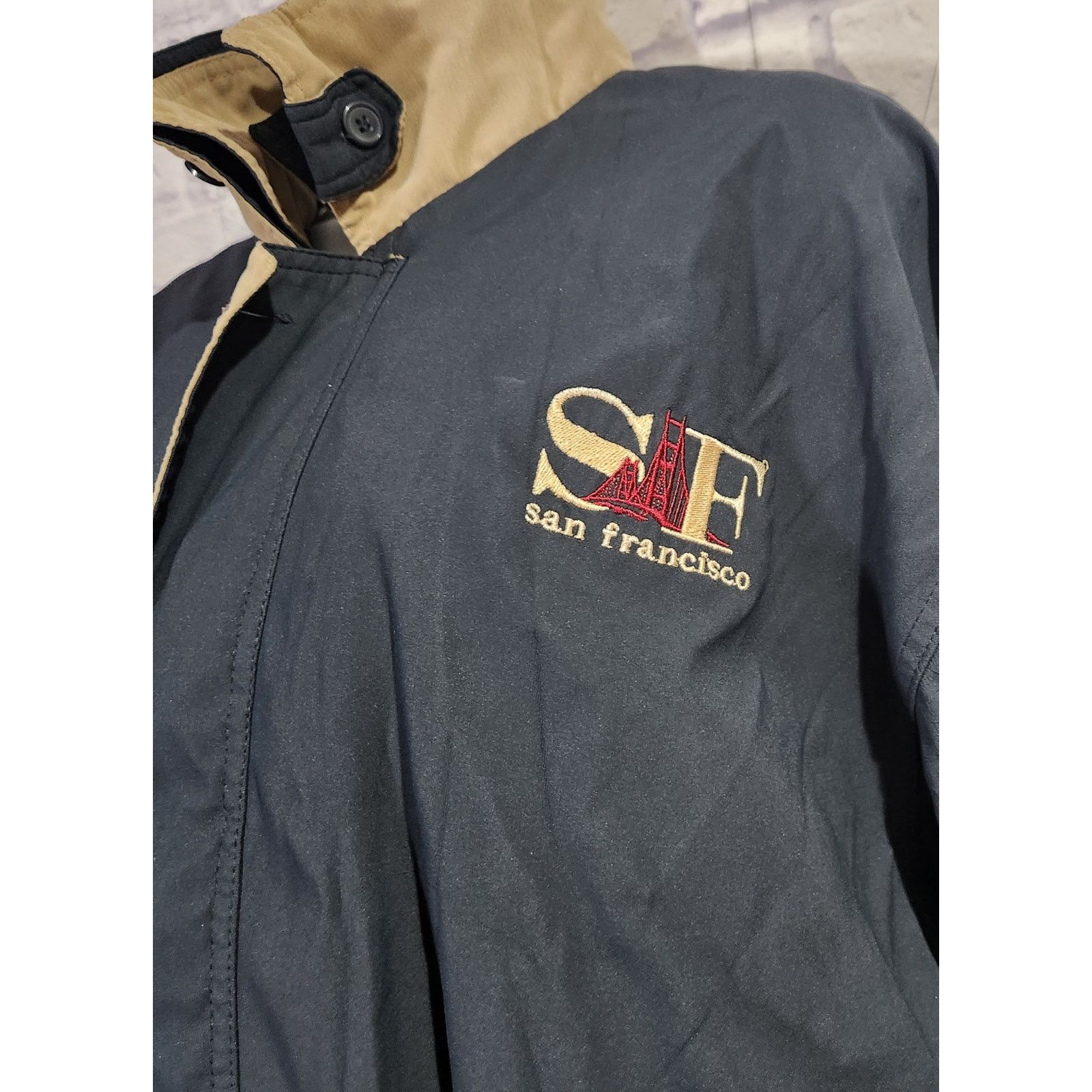 Other Sports Blue Tan San Francisco Embroidered Windbreaker S Size US S / EU 44-46 / 1 - 2 Thumbnail