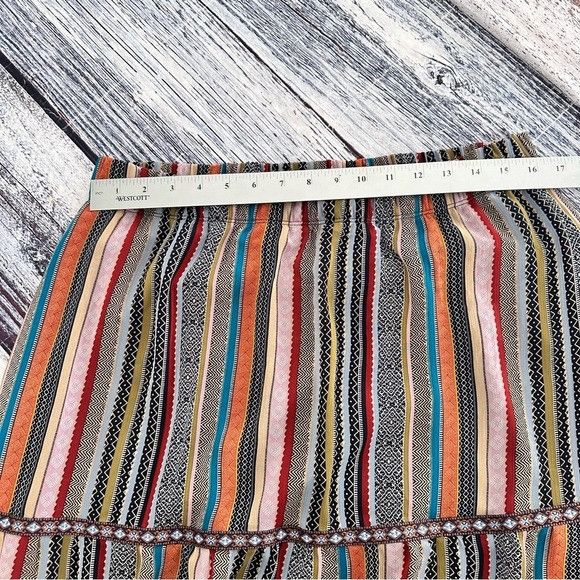Other Christopher & Banks Boho Multicolor Striped Women's Midi Ski Size 34" / US 12 / IT 48 - 6 Thumbnail