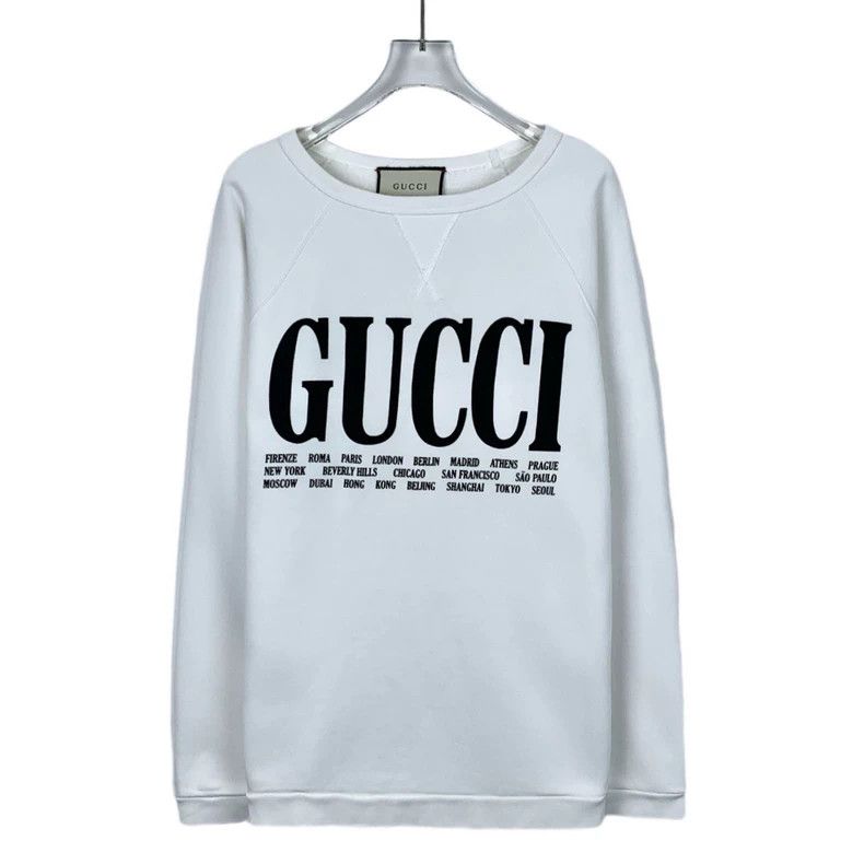 Gucci Gucci White Logo Print Long Sleeve Sweatshirt-dmc Size US XS / EU 42 / 0 - 1 Thumbnail