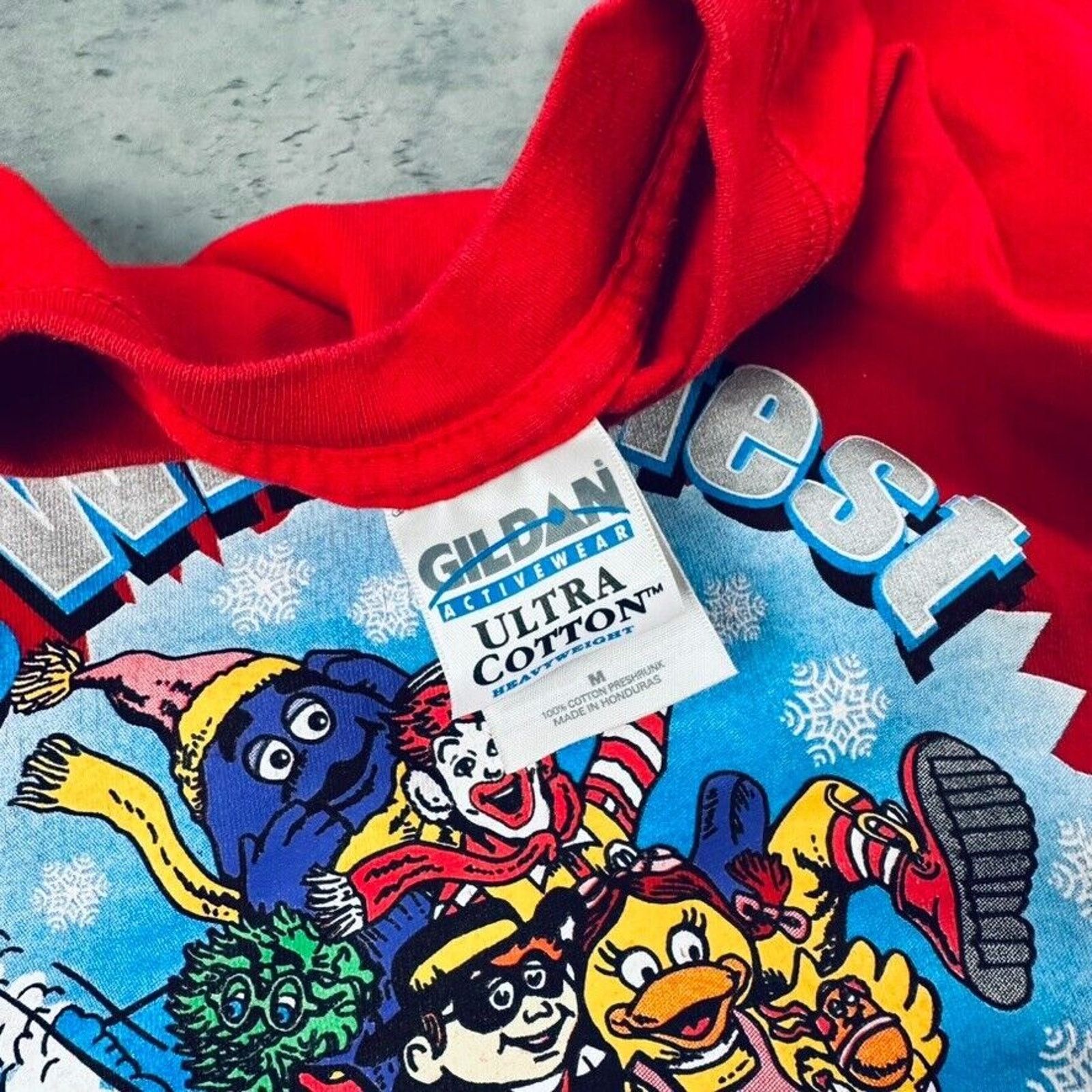 Gildan × Vintage Vintage Y2K McDonald's Mc Winterfest Mickey D's T Shirt Size US M / EU 48-50 / 2 - 3 Thumbnail