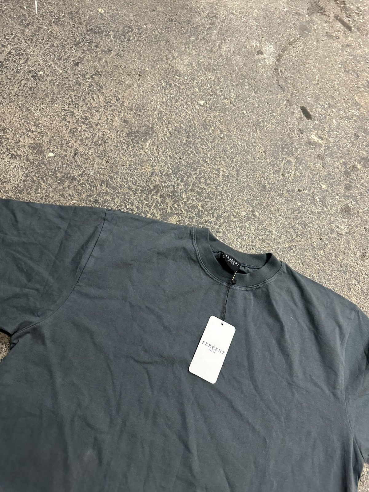Designer × Vintage Ferecent streetwear nwt grey blank tee Size US L / EU 52-54 / 3 - 3 Thumbnail