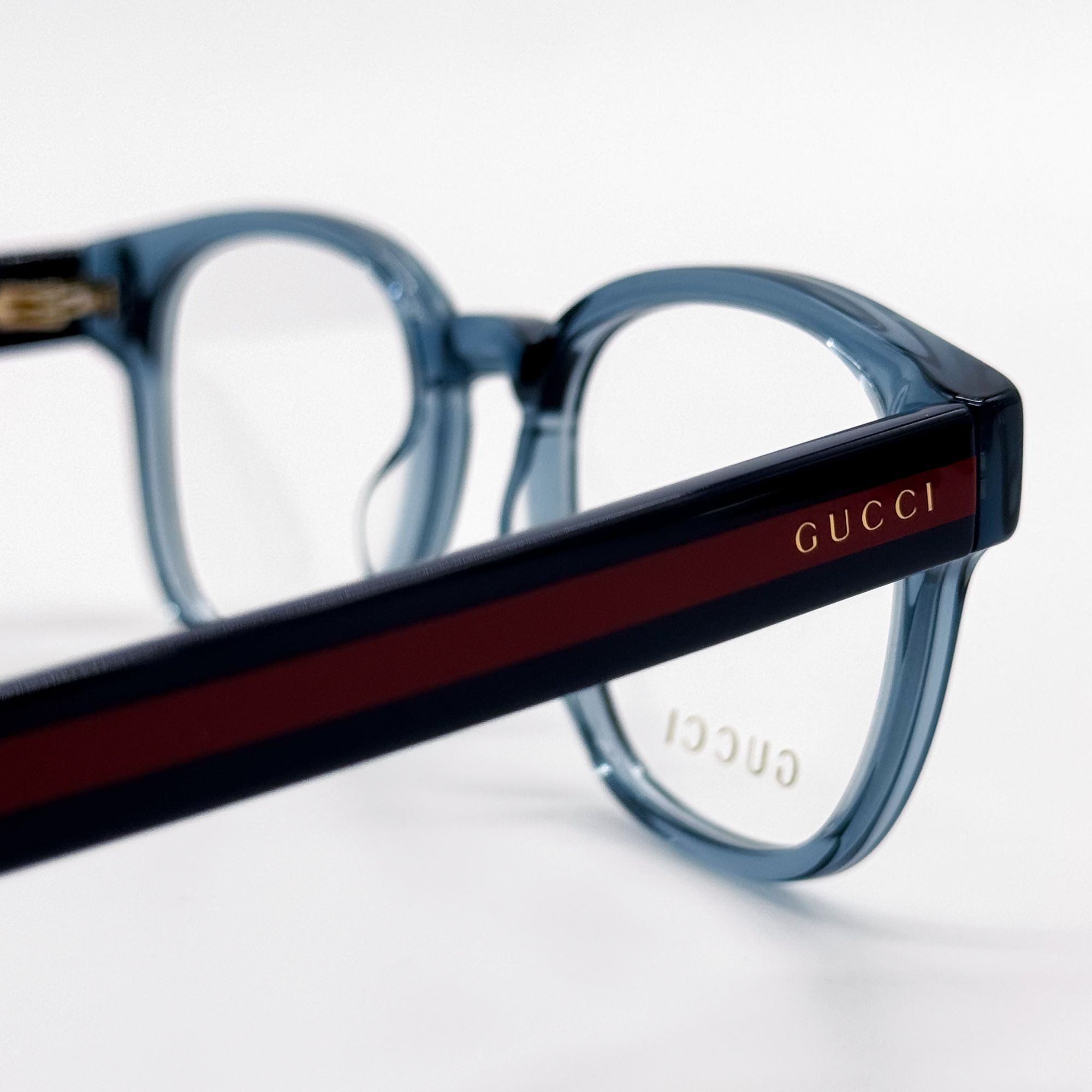 Gucci NEW GUCCI EYEGLASSES GG0927O 006 CLEAR BLUE GUCCI EYEWEAR Size ONE SIZE - 7 Thumbnail