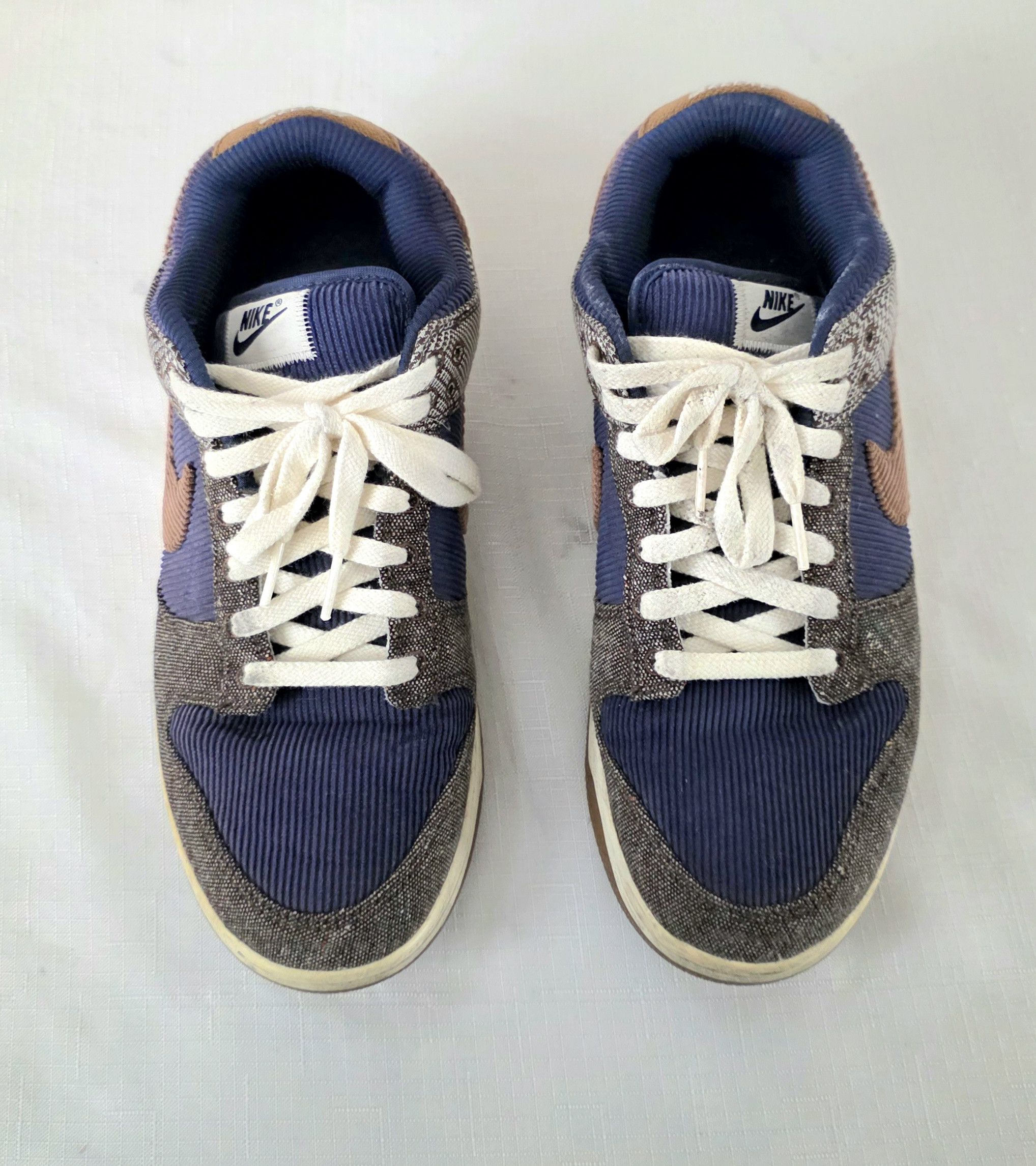 Nike Nike Dunk Low PRM Tweed Midnight Corduroy FQ8746-410 Men 9.5 Size US 9.5 / EU 42-43 - 3 Thumbnail