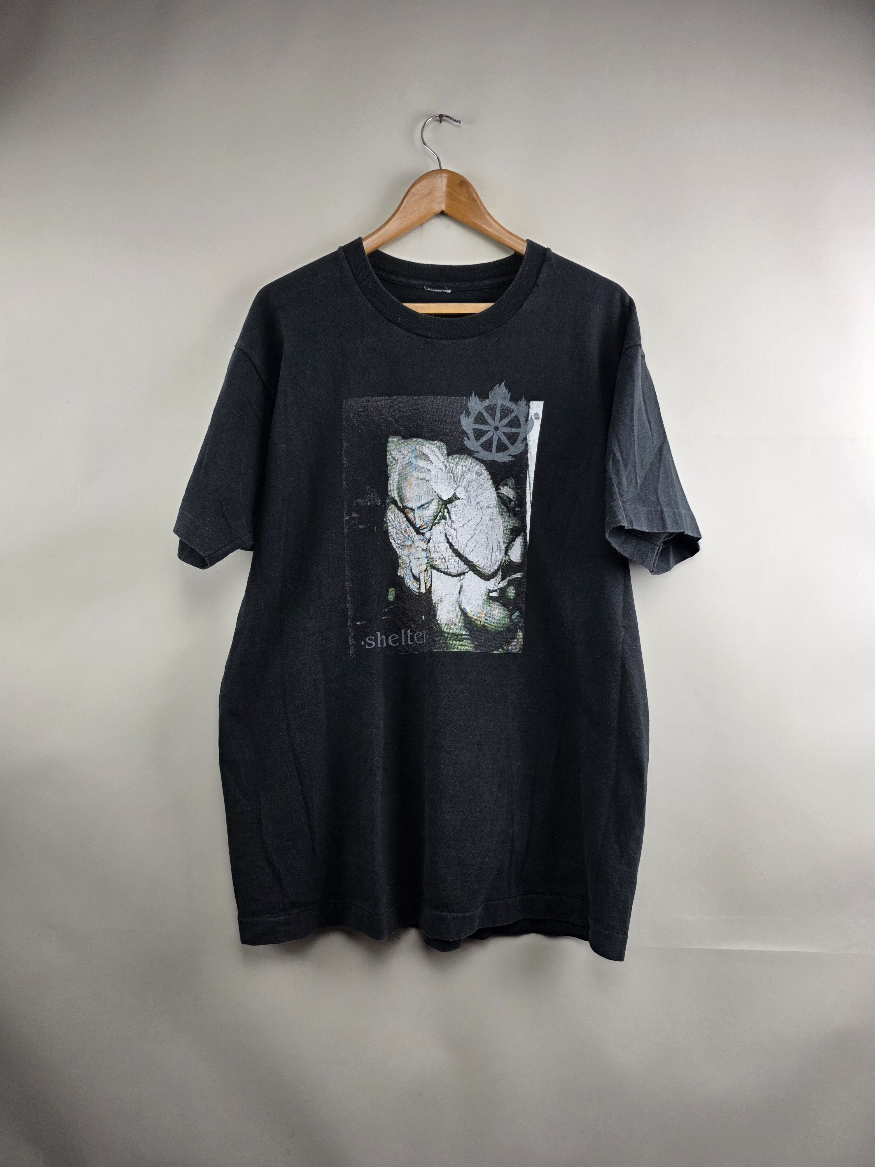 Band Tees × Vintage 90s Shelter Quest for certainty Hardcore punk XL 23.5" 31" Size US XL / EU 56 / 4 - 1 Thumbnail