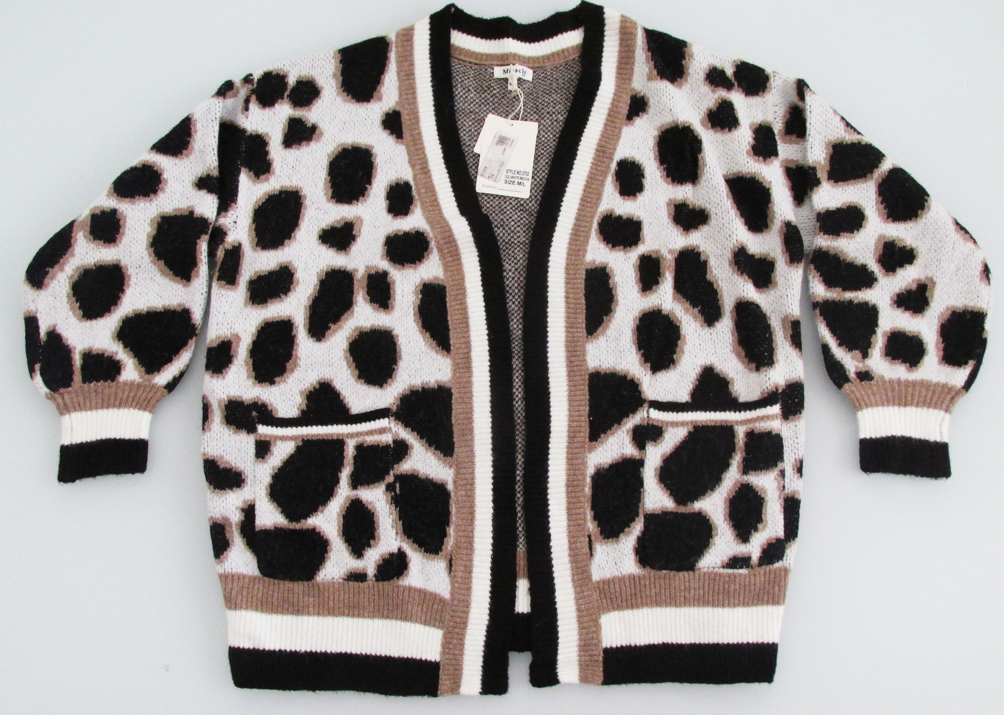 Other Miracle (NWT) Women's Open Front Cardigan Sweater Sz Med/LG Size M / US 6-8 / IT 42-44 - 1 Thumbnail