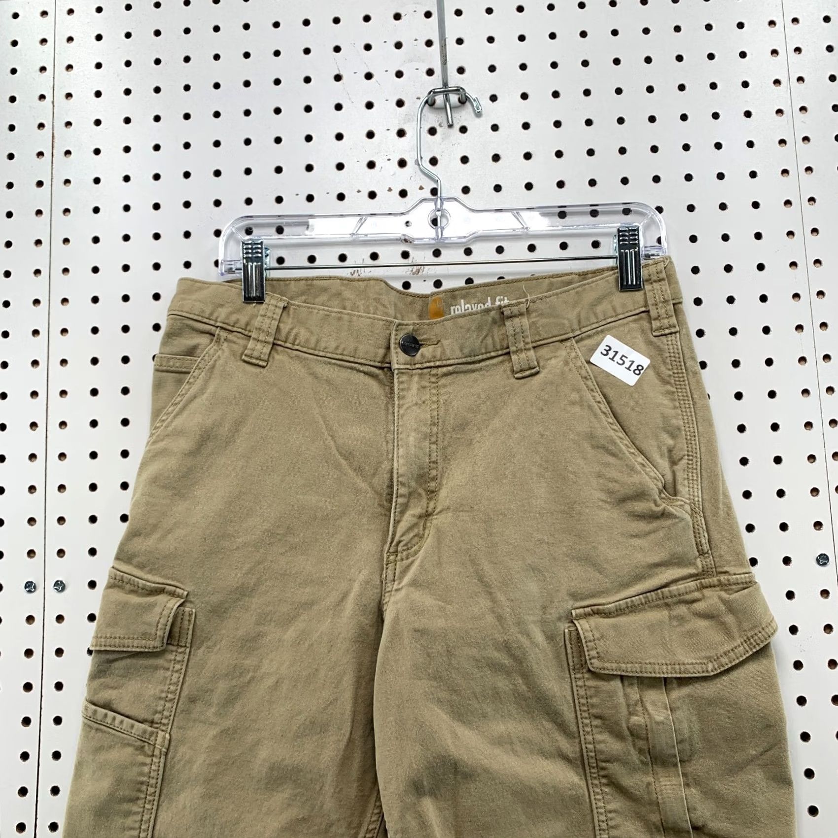Carhartt Carhartt Canvas Cargo Utility Shorts Mens Size 32x10 Tan Casual Workwear Size US 32 / EU 48 - 2 Thumbnail