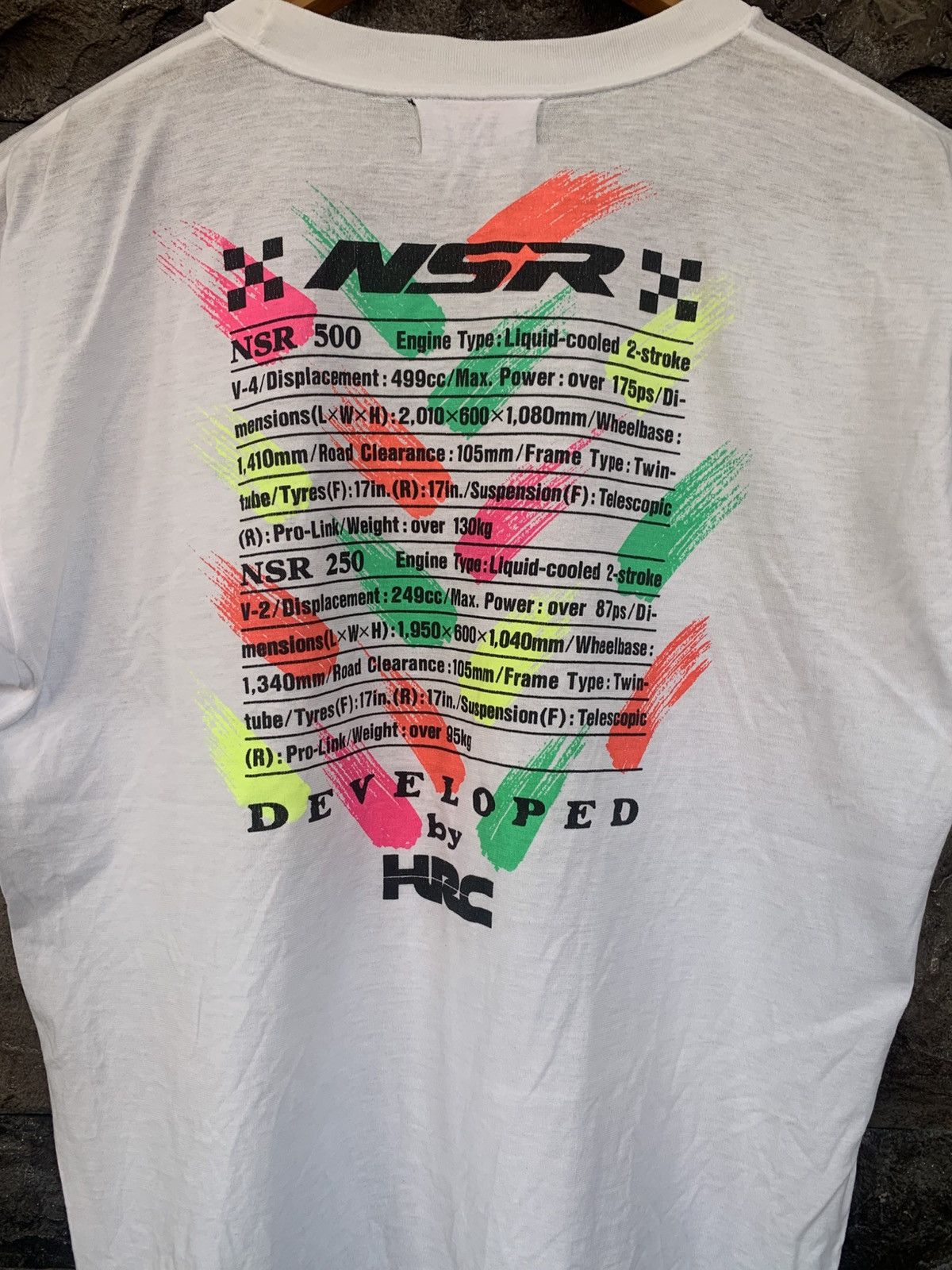 Honda × Vintage Vintage 90s Honda Racing NSR T shirt Size US M / EU 48-50 / 2 - 2 Thumbnail