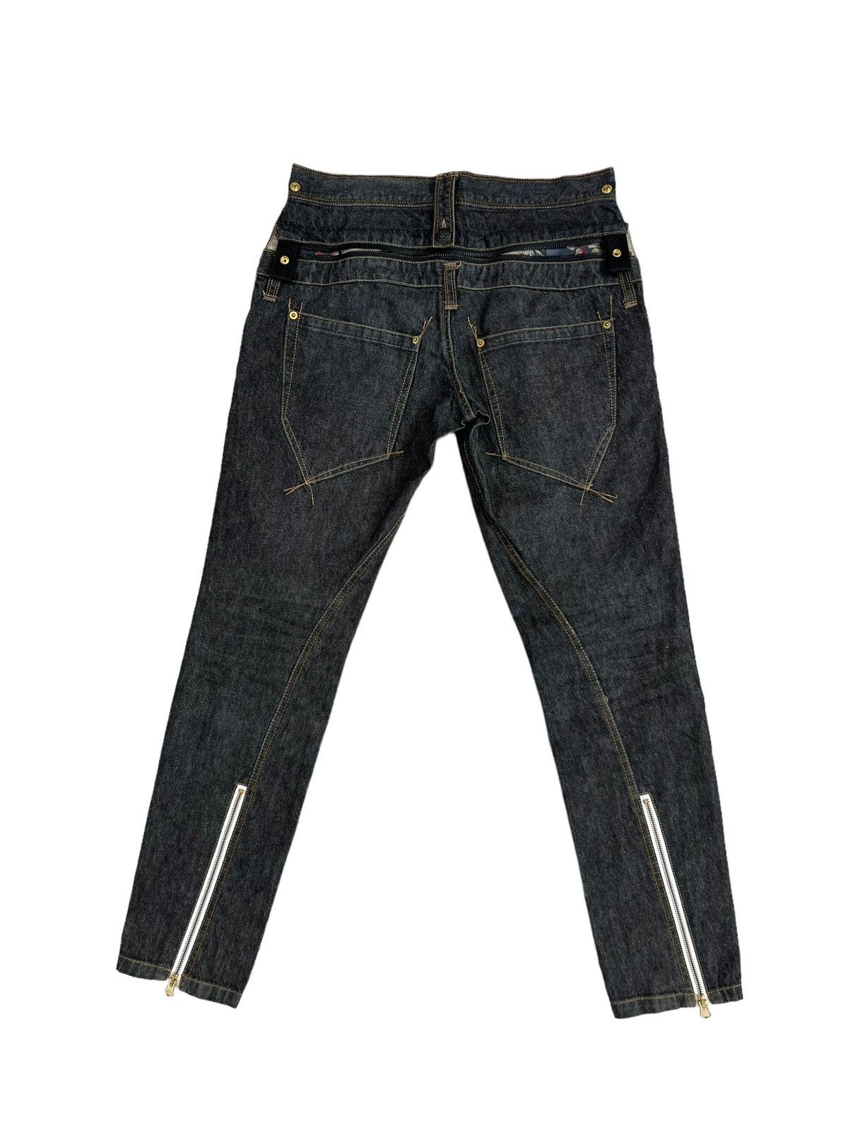 PPFM PPFM Zippable Back Zip Hem Skinny Denim Jeans Size US 30 / EU 46 - 2 Thumbnail