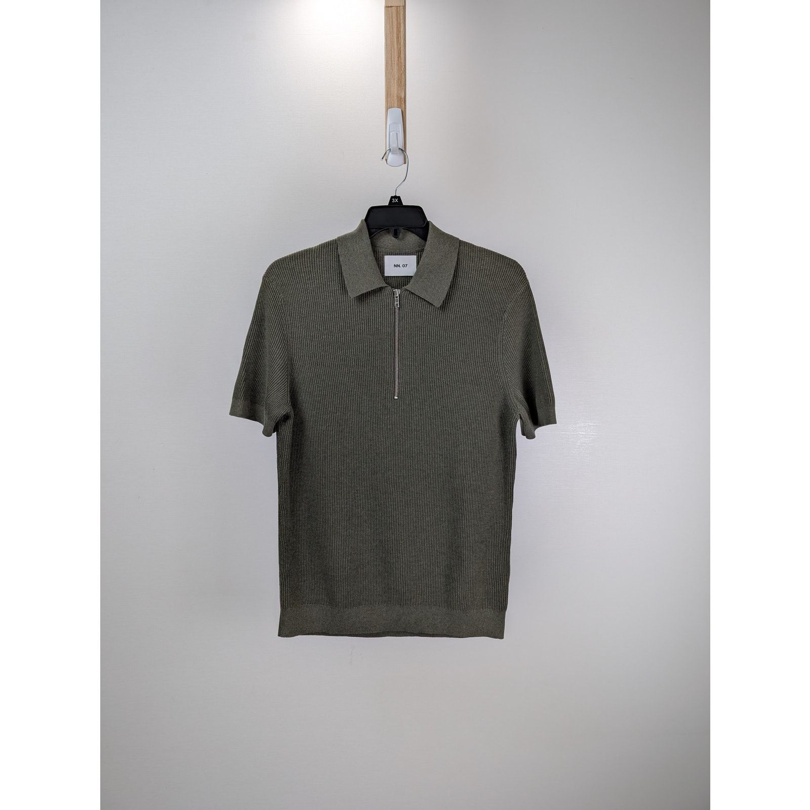 o1rshd1 CC20 Zipper Polo Shirt in Green