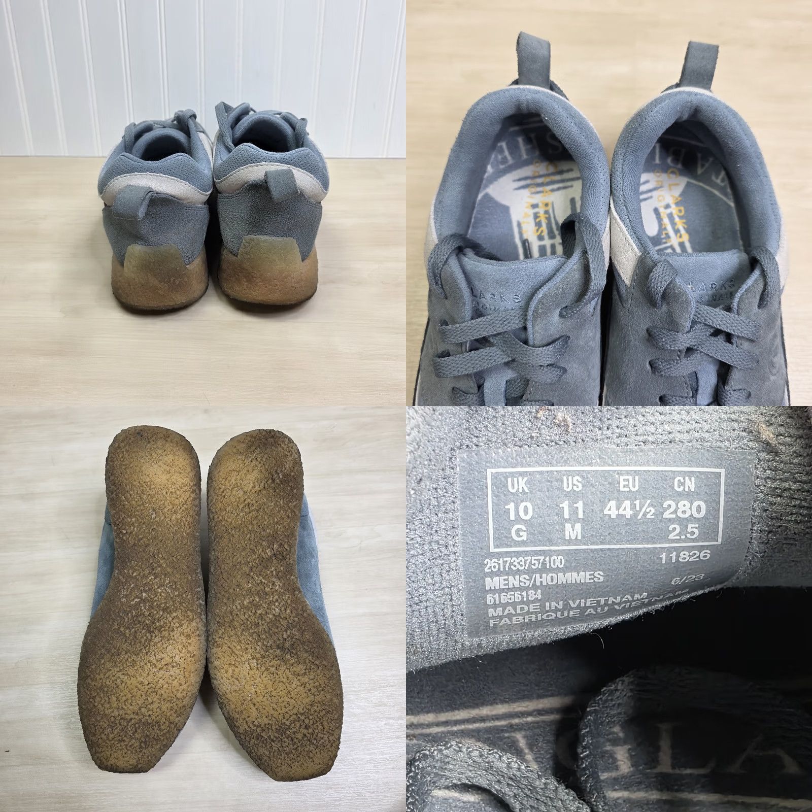 Clarks Clarks Originals X Ronnie Fieg 8th Street Lockhill Blue Gray Sneaker Suede 11 Mens Blue Street 90s Featured Size US 10 / EU 43 - 8 Thumbnail