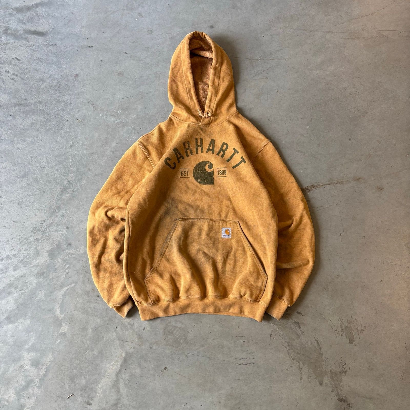 Carhartt y2k earthtone carhartt hoodie Size US S / EU 44-46 / 1 - 1 Thumbnail