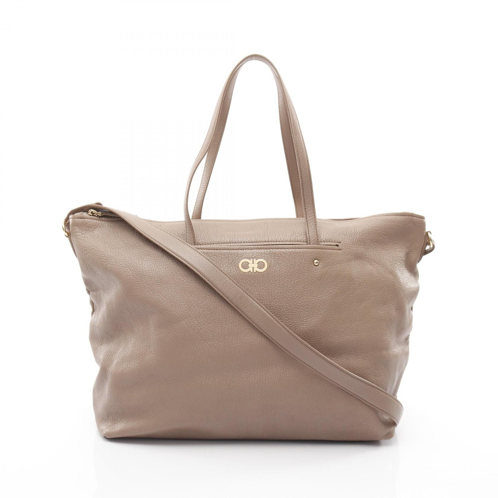 Salvatore Ferragamo Salvatore Ferragamo Salvatore Ferragamo Gancini Leather Tote Bag Leather Tote Bag AB21F651 DUTY FREE for USA Size ONE SIZE - 1 Thumbnail