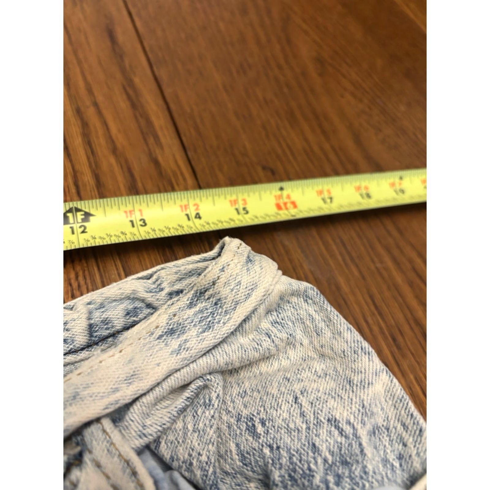 Vintage VINTAGE London Jeans Jeans Womens 12 30x30 Acid Wash High Waist Tapered 80s Distressed Blue Denim Cotton Patched 5-Pocket Womens Size 34" / US 12 / IT 48 - 3 Thumbnail