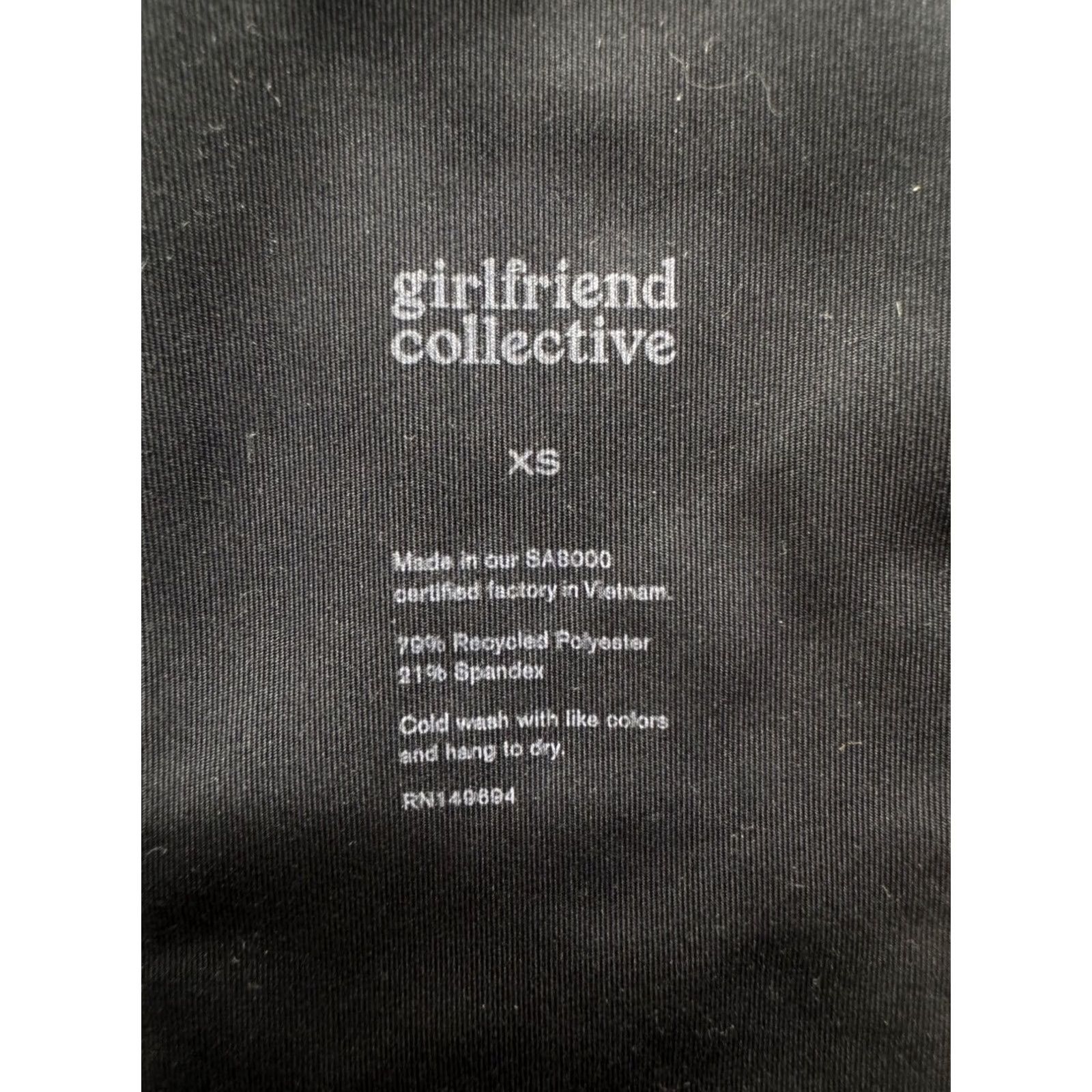 Girlfriend Collective Girlfriend Collective Black Racerback Sports Bra XS Recycled Polyester #9734 Ladies XS Black Racerback Sports Bra Size ONE SIZE - 5 Thumbnail