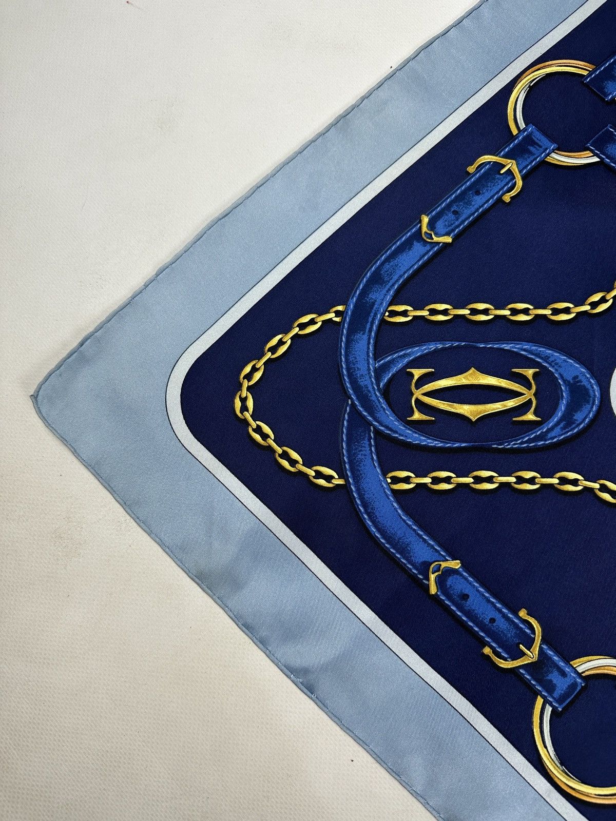 Cartier Vintage Must De Cartier Silk Scarf Size ONE SIZE - 9 Thumbnail