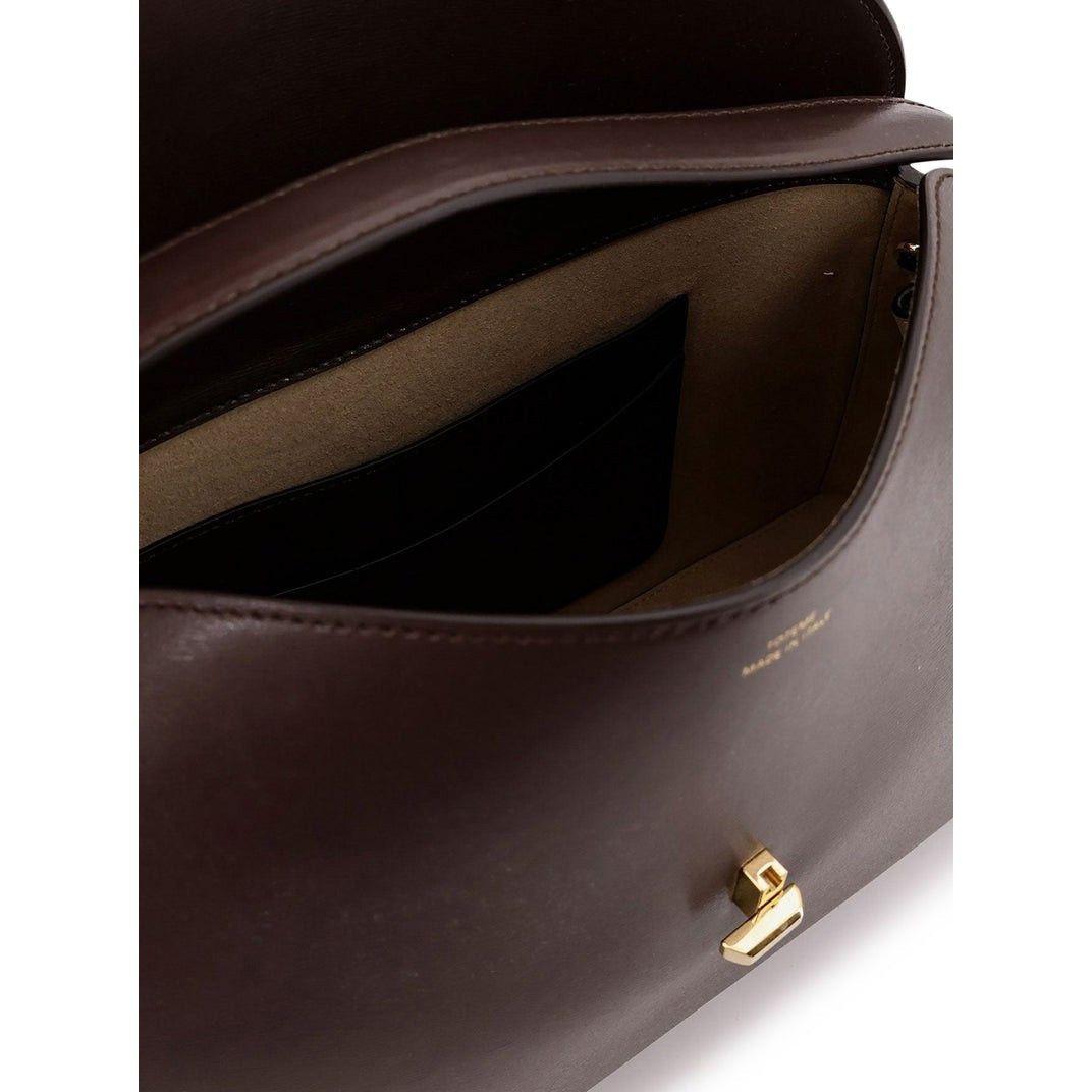 Toteme TOTEME T-Lock Bark brown Leather Top Handle Bag New & Authen Size ONE SIZE - 4 Thumbnail