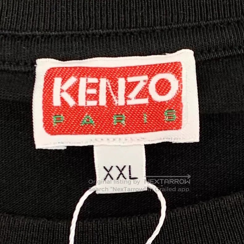 Kenzo Kenzo Black floral letter embroidery round neck short slee Size US XXL / EU 58 / 5 - 5 Thumbnail