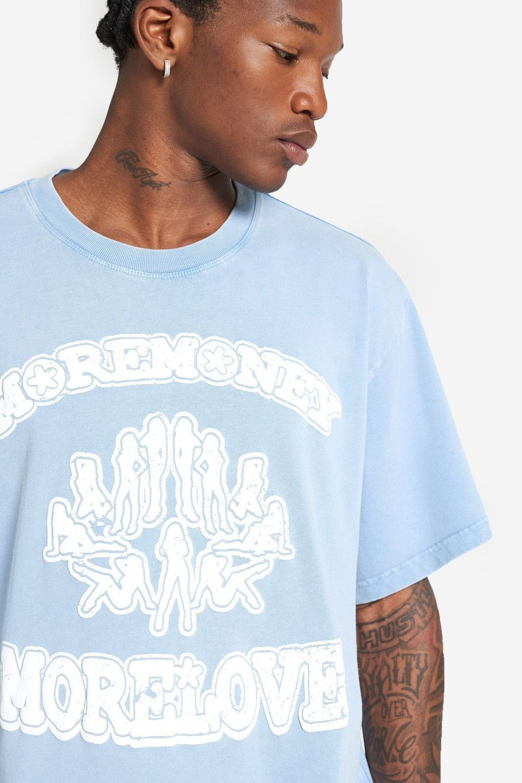 Japanese Brand Pack 2X More Money More Love ADULTERY Boxy fit T-shirts Y2K Size US XL / EU 56 / 4 - 4 Thumbnail