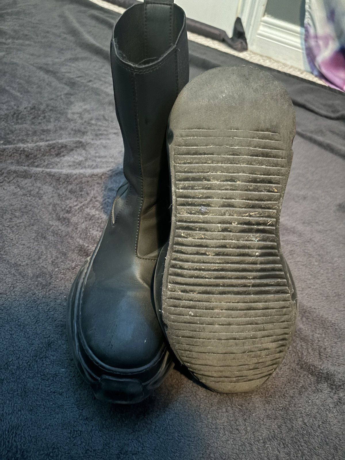 Japanese Brand × Rick Owens × Rick Owens Drkshdw Rick Owens Abstract Beatle boots Size US 10.5 / EU 43-44 - 4 Thumbnail