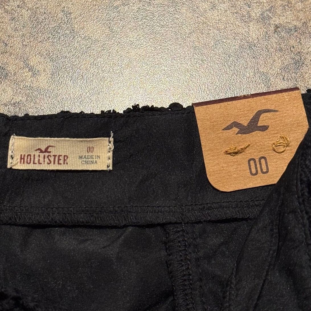 Hollister NWT Hollister Lace Floral Shorts Black 00 Coquette Boho Size 24" / US 00 / IT 34 - 3 Thumbnail